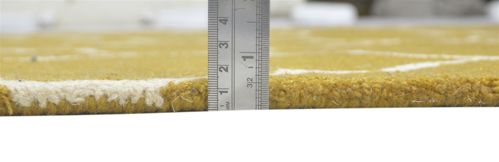 Gold Wool Rug 5' X 8' Modern Hand Tufted Moroccan Trellis Room Size Carpet 7860687634581