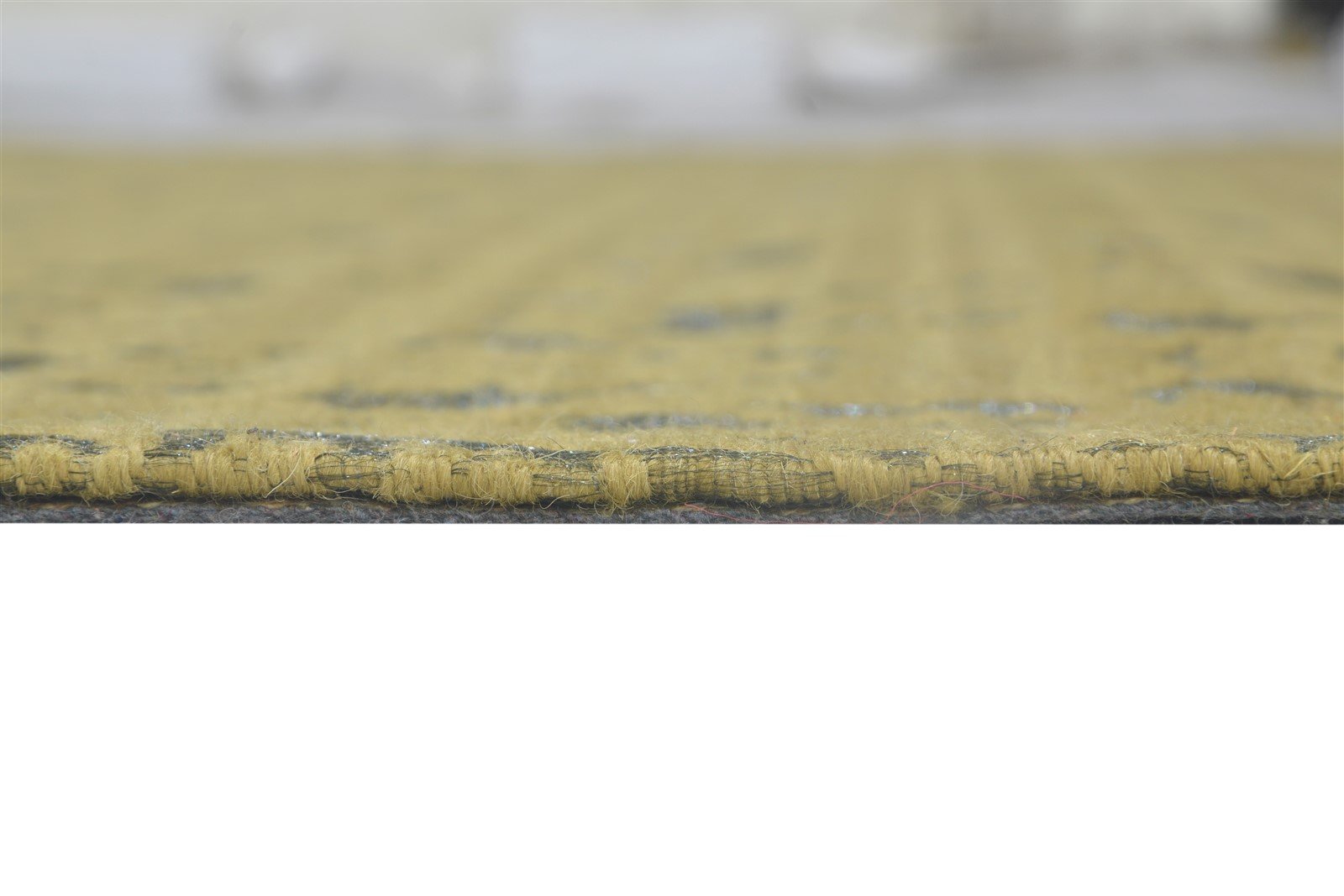 Gold Wool / Silk Rug 5X7 Modern Jacquard Loom French Damask Room Size Carpet 7864177950869