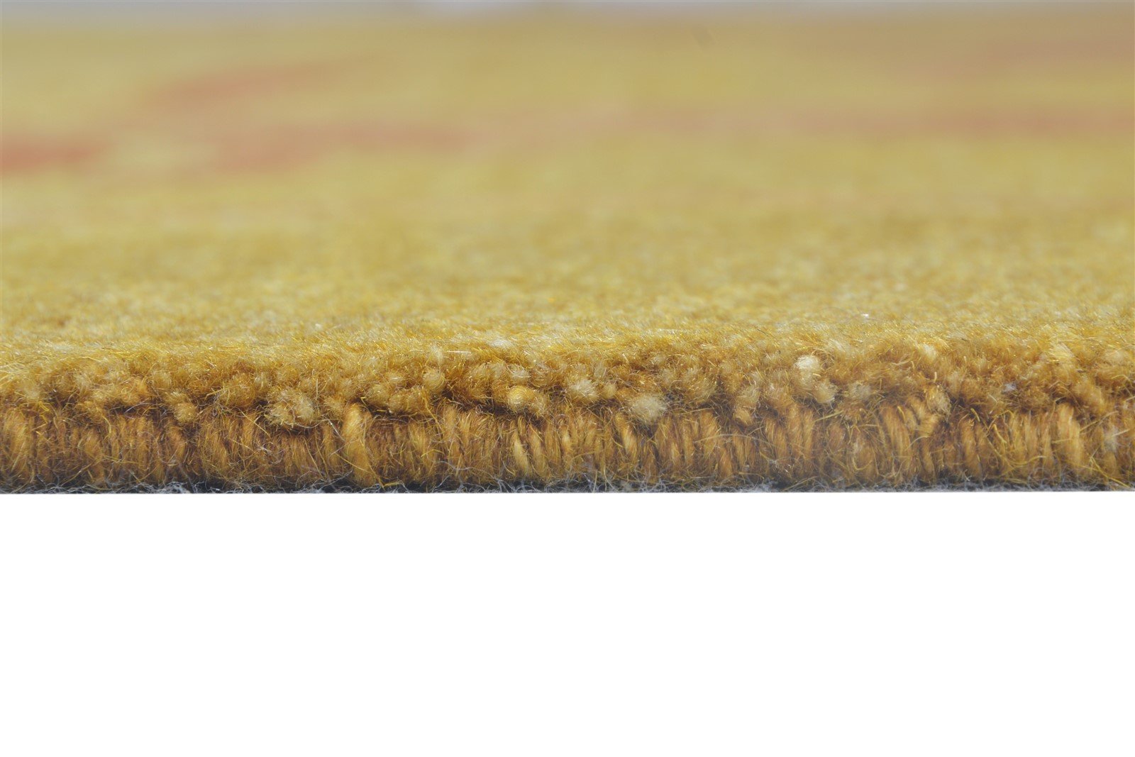 Gold Wool / Silk Rug 6' X 9' Modern Hand Knotted French Floral Room Size Carpet 7865094176917