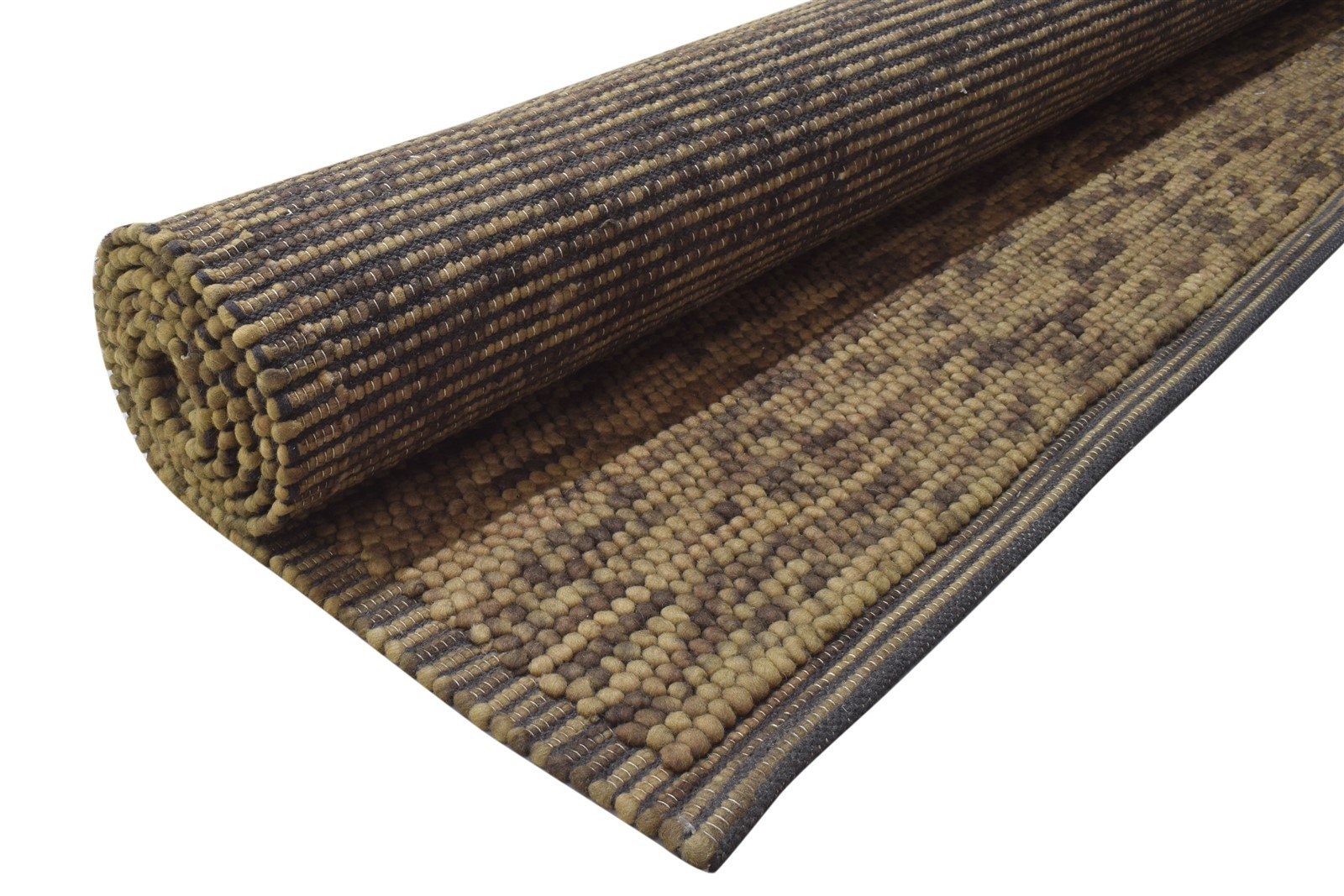 Green Silk Rug 8' X 11' Modern Hand Woven Scandinavian Solid Large Carpet 7864934498453