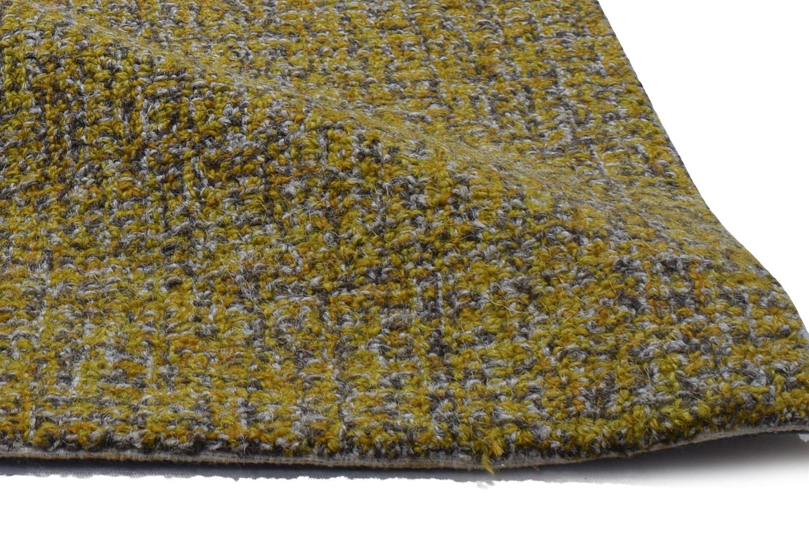 Green Wool Rug 2' X 3' Modern Hand Tufted Scandinavian Solid Small Carpet 7864135549077