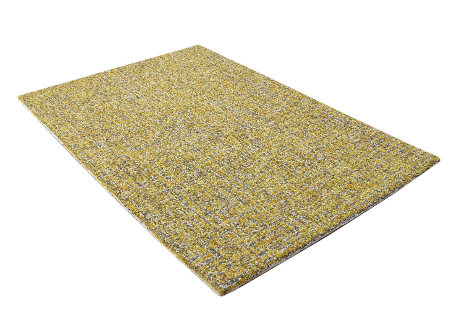 Green Wool Rug 2' X 3' Modern Hand Tufted Scandinavian Solid Small Carpet 7864135549077
