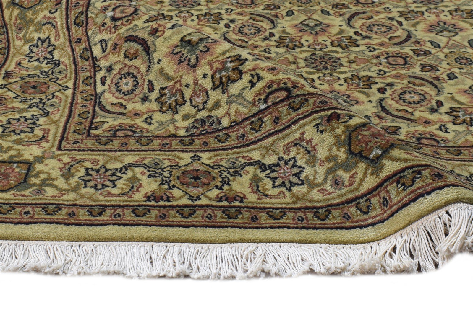 Green Wool Rug 3' X 5' Persian Hand Knotted Bijar Oriental Small Carpet 7864647516309