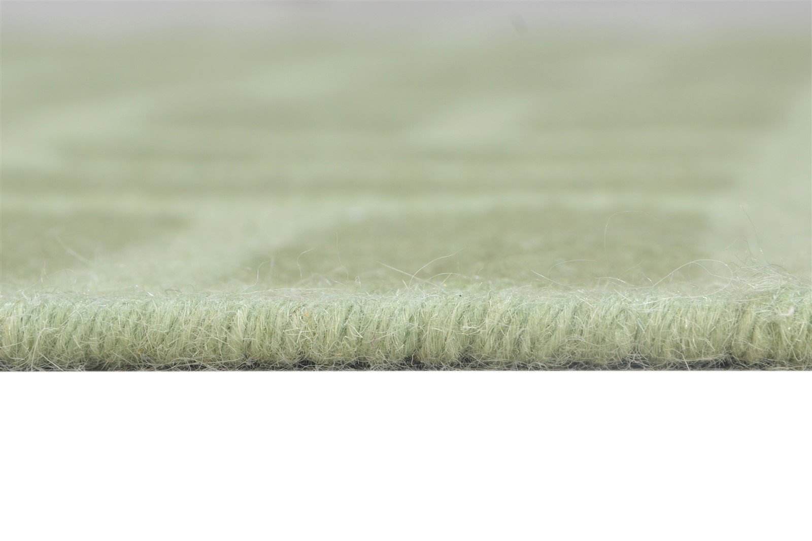 Green Wool Rug 4' X 6' Modern Dhurrie French Abstract Room Size Carpet 7864990269589