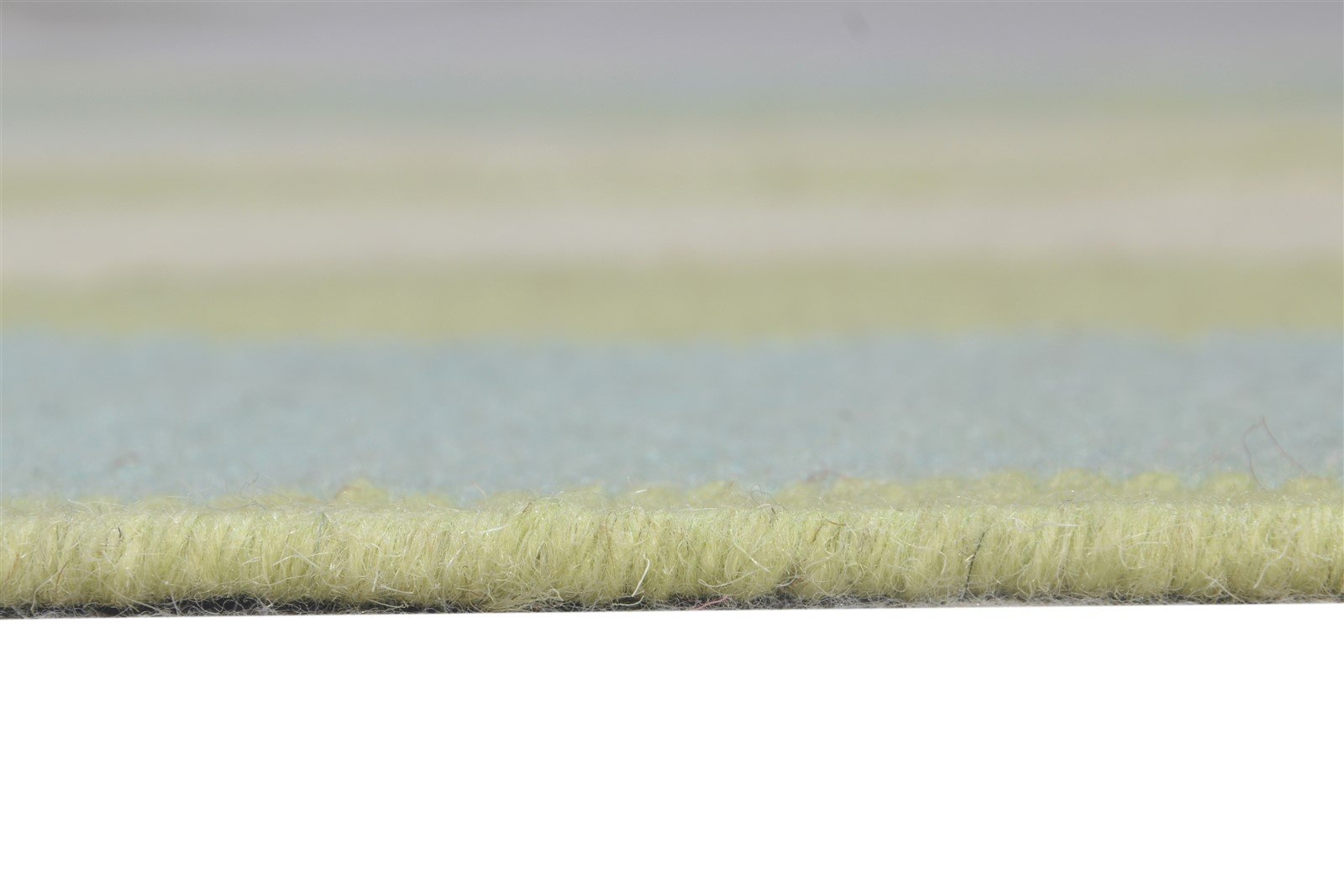 Green Wool Rug 4' X 6' Modern Dhurrie Scandinavian Abstract Room Size Carpet 7864672682133