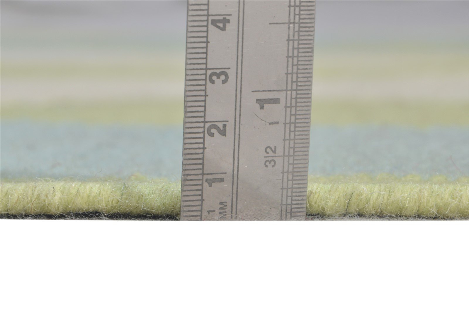 Green Wool Rug 4' X 6' Modern Dhurrie Scandinavian Abstract Room Size Carpet 7864672682133
