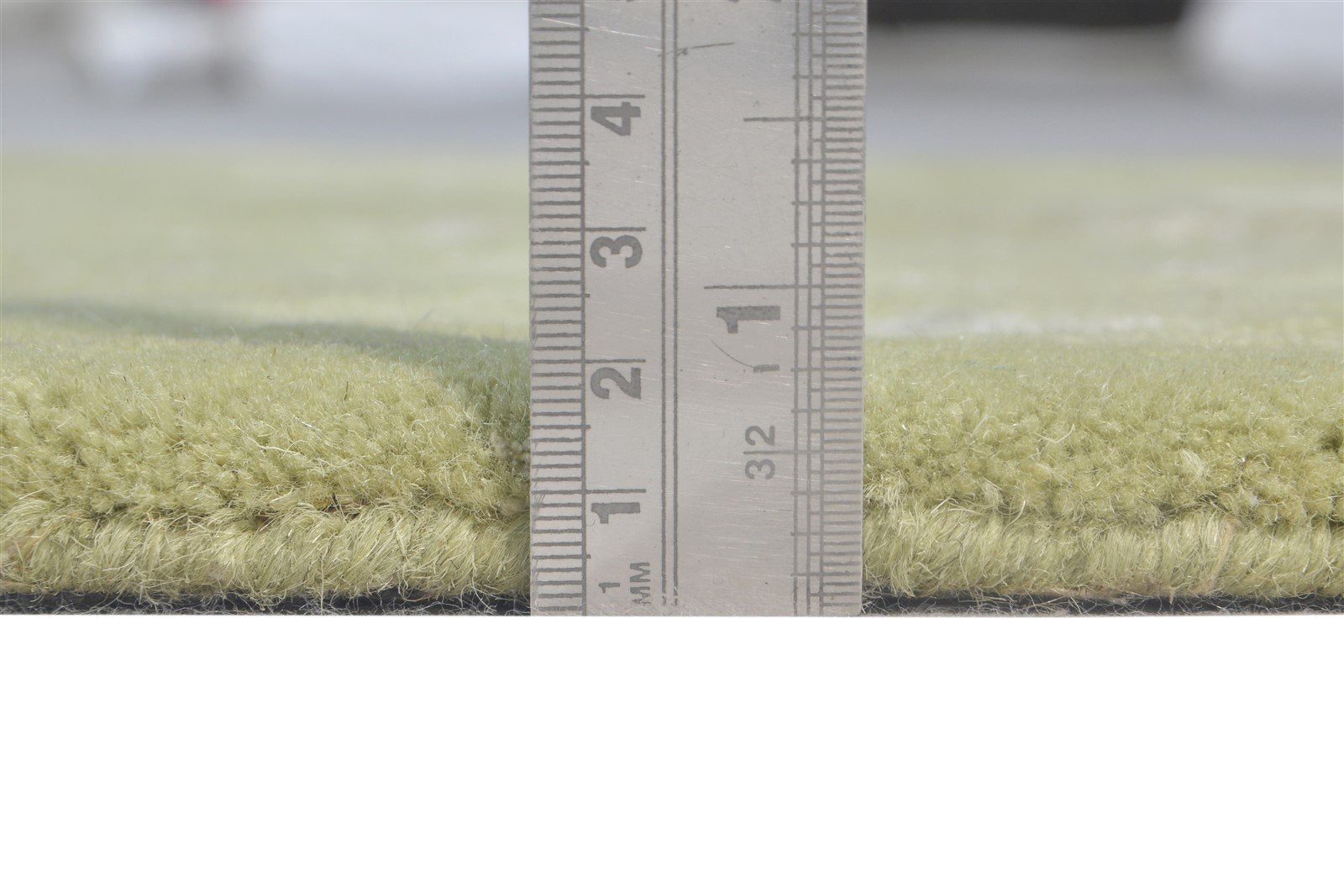 Green Wool / Silk Rug 2' X 3' Modern Hand Tufted French Floral Small Carpet 7865141854357