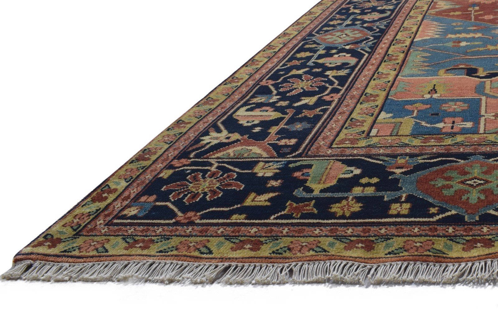 Greenwich Heriz Wool Rug Red Area Rug Persian Hand Knotted 8620210716821
