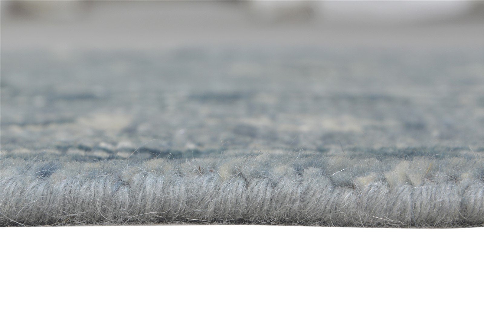 Grey New Zealand Wool Rug 3X4 Persian Hand Knotted Oushak Oriental Small Carpet 7865179406485
