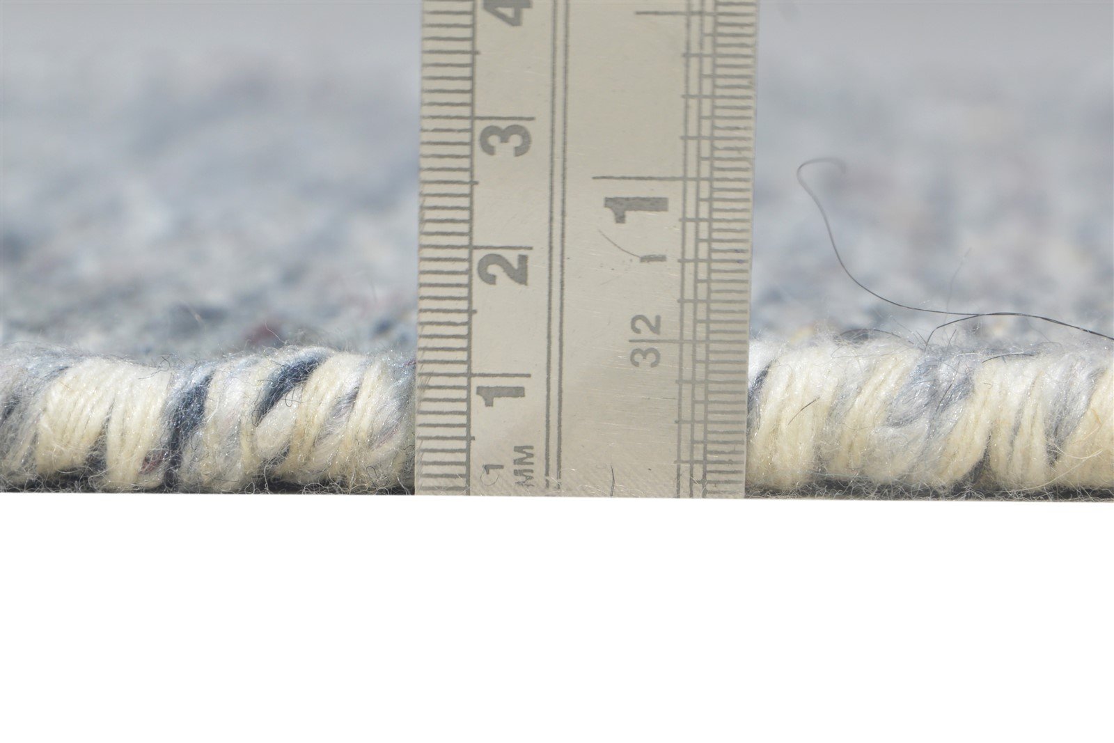 Grey Pet Yarn Rug 2' X 3' Modern Flatweave Scandinavian Solid Small Carpet 7865134219413
