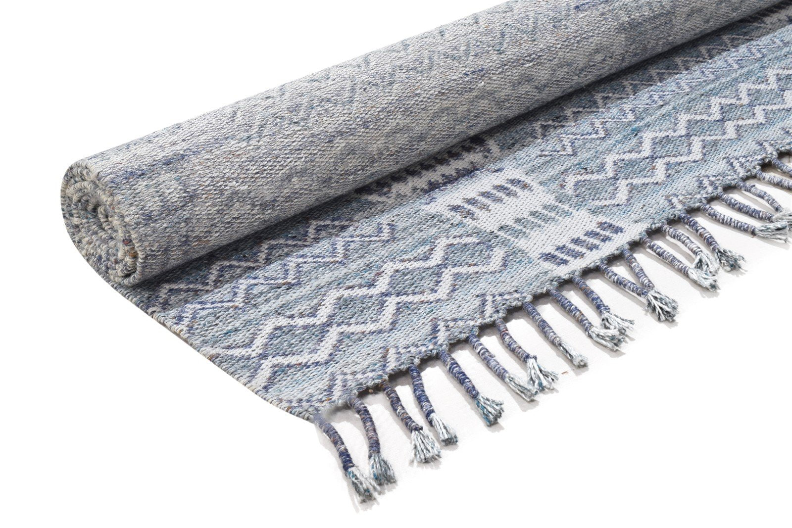 Grey Pet Yarn Rug 5X8 Modern Jacquard Loom Moroccan Abstract Room Size Carpet 7864164909205
