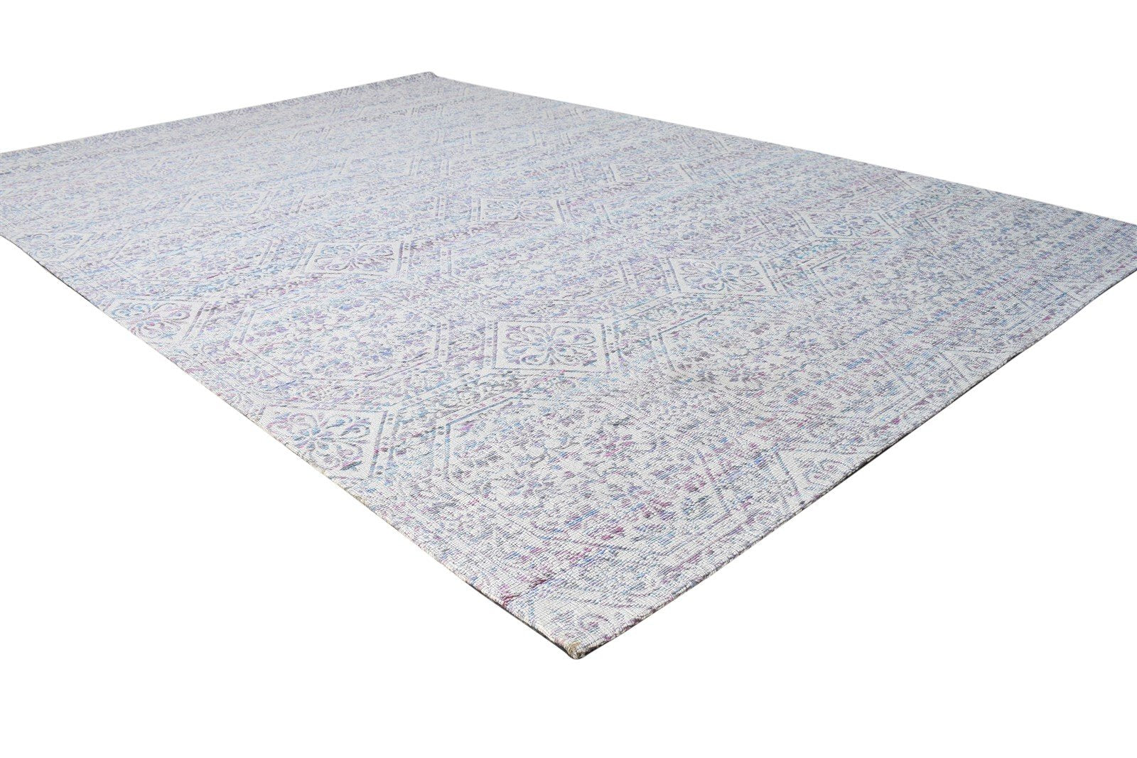 Grey Polyester Rug 5X8 Modern Jacquard Loom Scandinavian Nordic Room Size Carpet 7865007014037