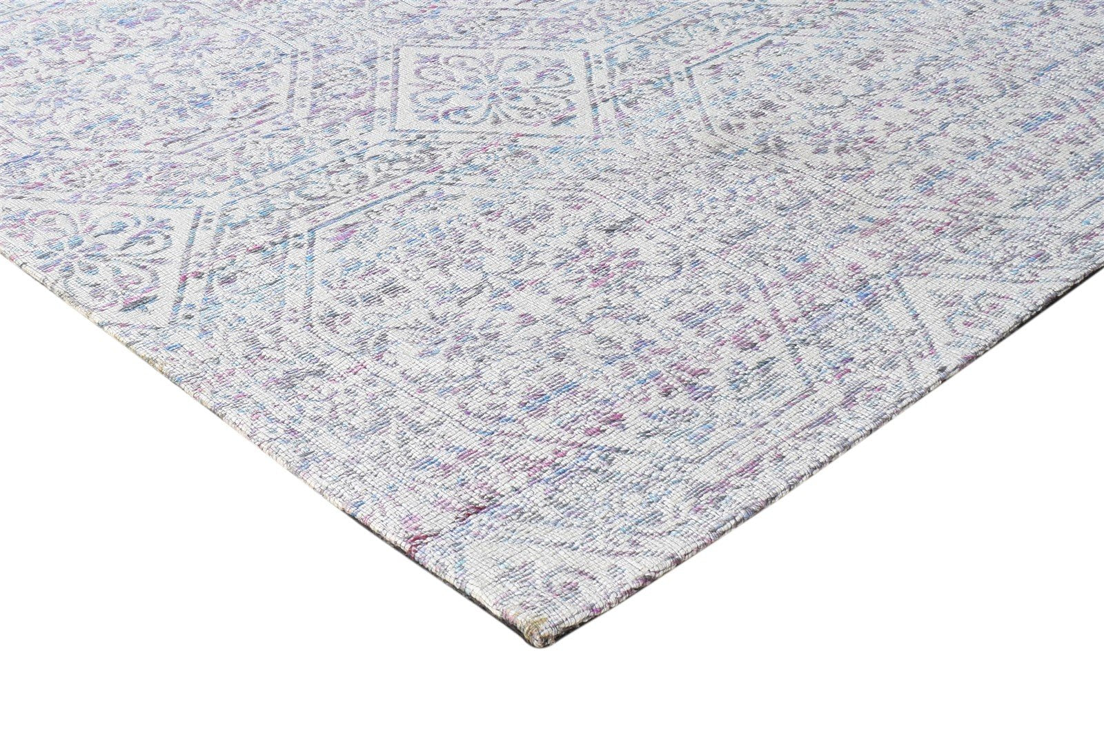 Grey Polyester Rug 5X8 Modern Jacquard Loom Scandinavian Nordic Room Size Carpet 7865007014037
