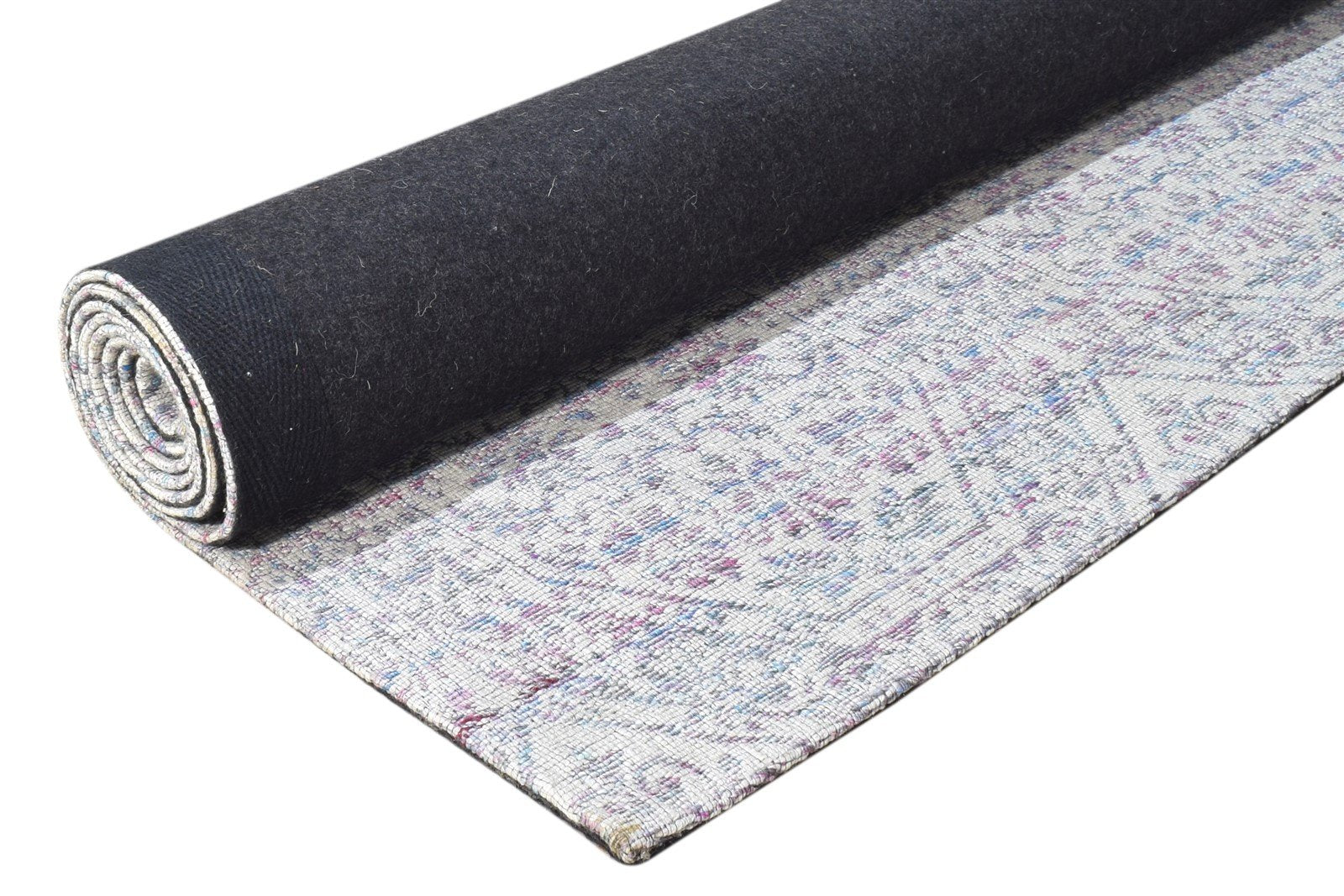Grey Polyester Rug 5X8 Modern Jacquard Loom Scandinavian Nordic Room Size Carpet 7865007014037