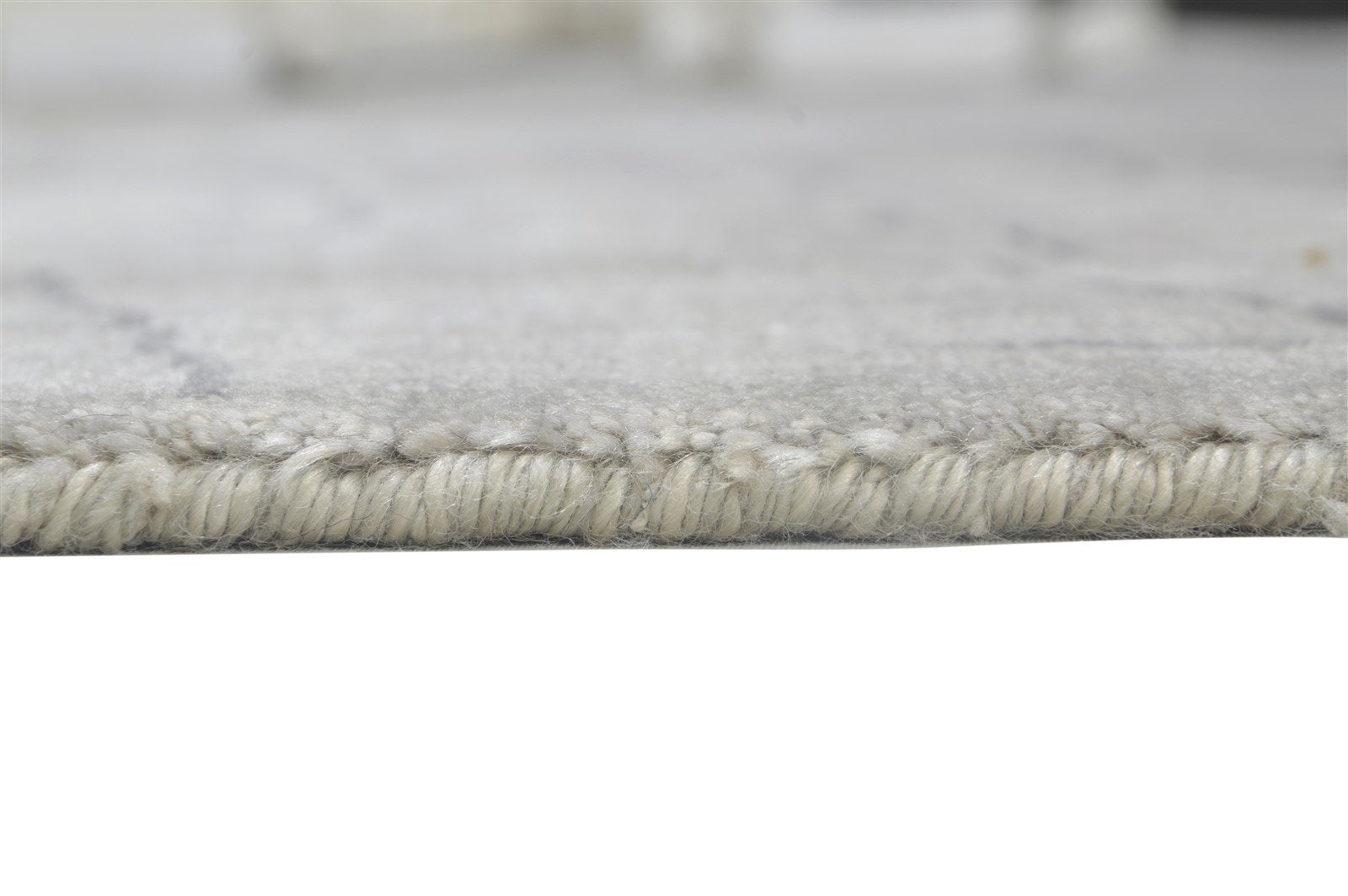 Grey Silk Rug 5' X 6' Modern Handloom Scandinavian Abstract Room Size Carpet 7864157831317