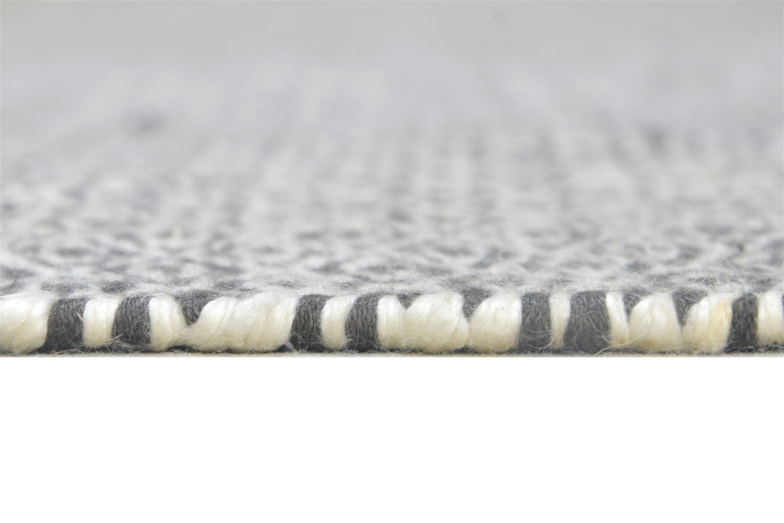 Grey Silk Rug 5' X 8' Modern Dhurrie Scandinavian Geometric Room Size Carpet 7864472404117