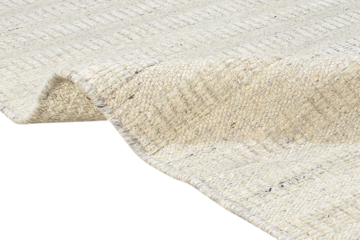 Grey Silk Rug 5' X 8' Modern Hand Woven Scandinavian Striped Room Size Carpet 7864921784469