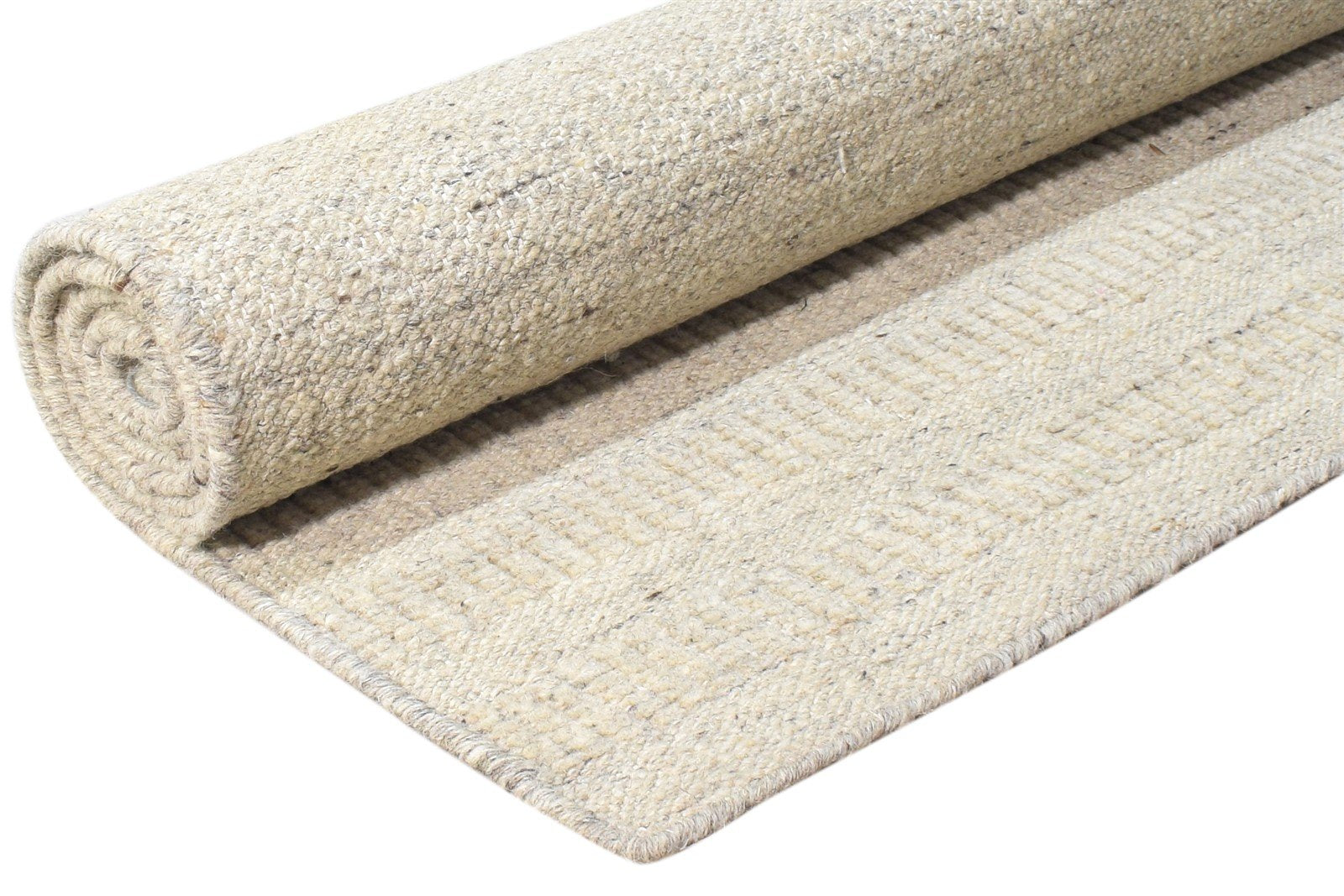 Grey Silk Rug 5' X 8' Modern Hand Woven Scandinavian Striped Room Size Carpet 7864921784469