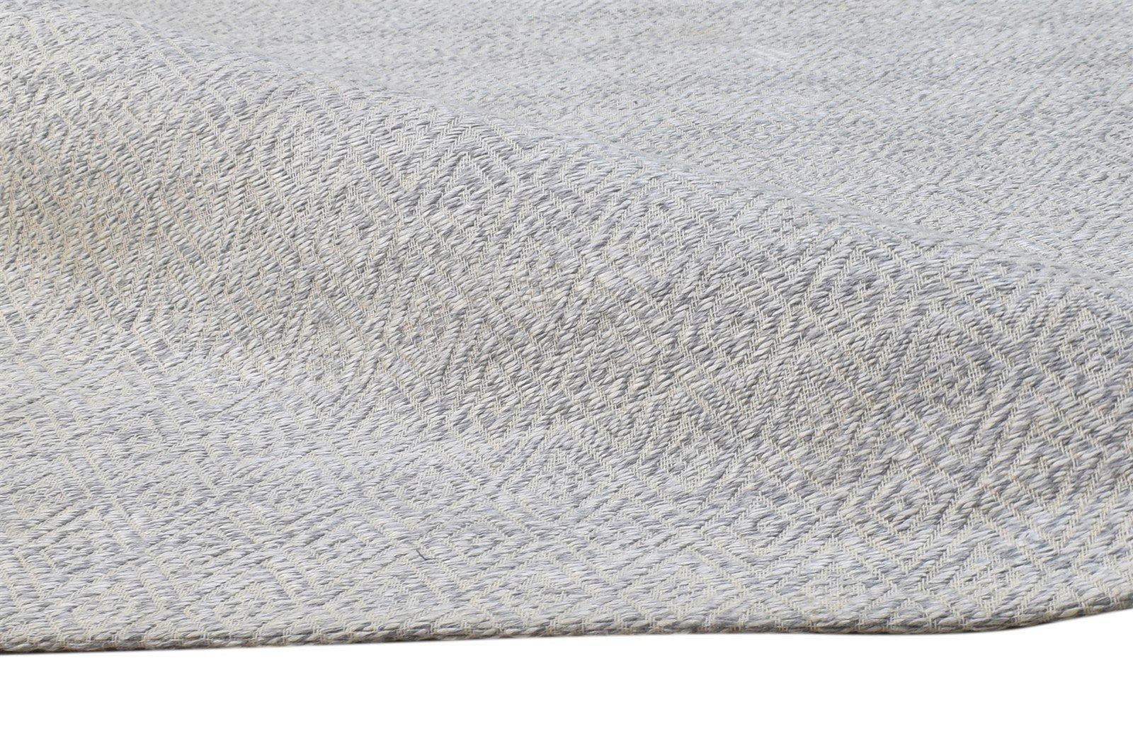 Grey Silk Rug 5' X 8' Modern Jacquard Loom Scandinavian Diamond Room Size Carpet 7864460476565