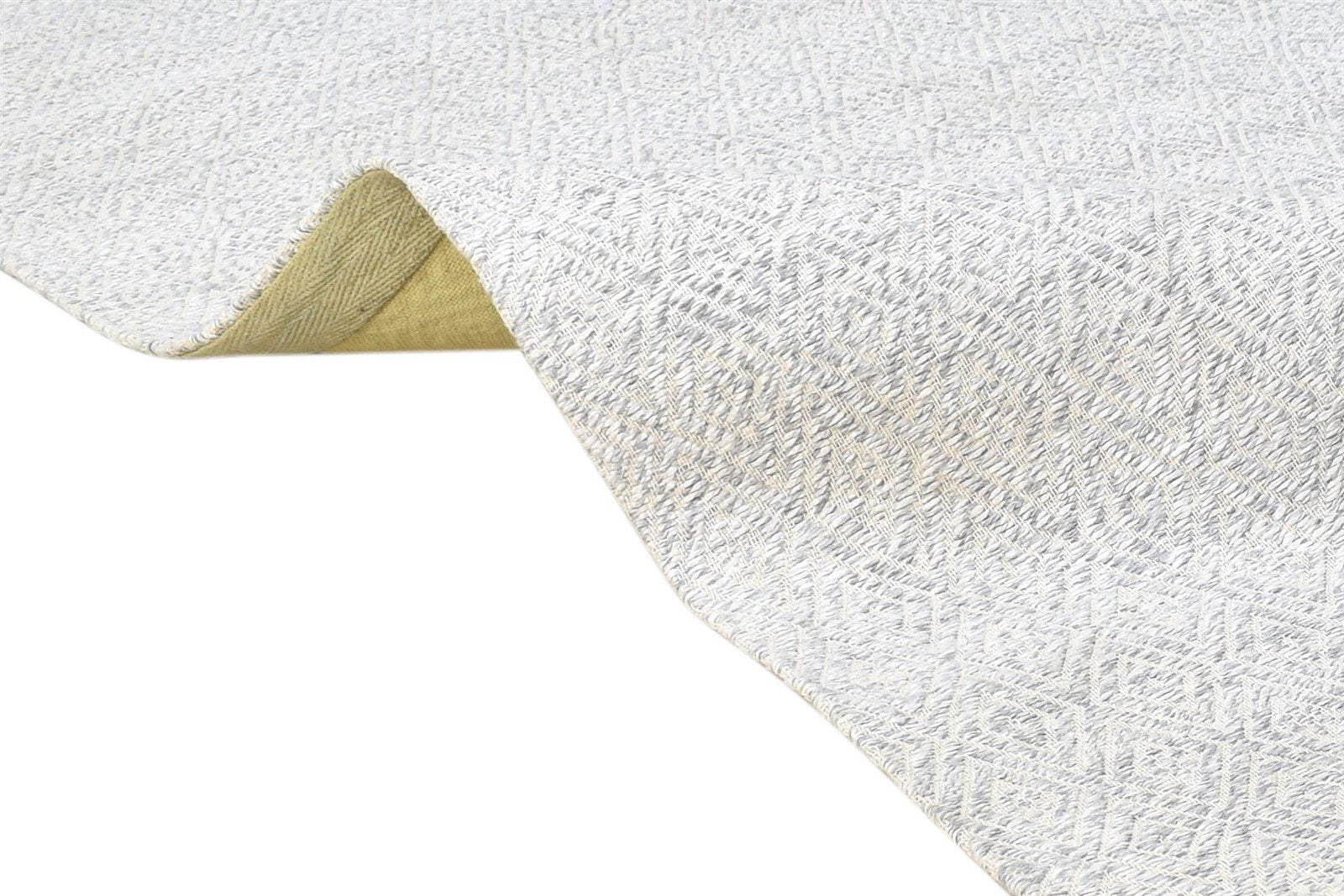 Grey Silk Rug 5' X 8' Modern Jacquard Loom Scandinavian Diamond Room Size Carpet 7864460476565