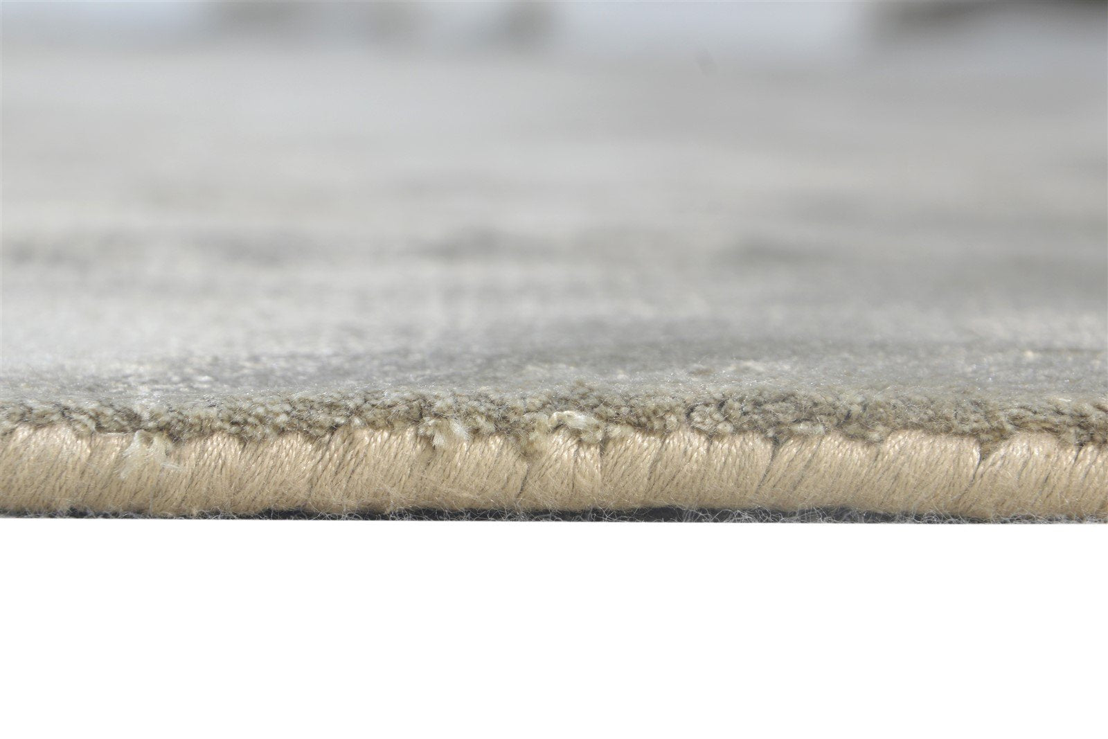 Grey Silk Rug 6' X 9' Modern Handloom Scandinavian Abstract Room Size Carpet 7865110659221