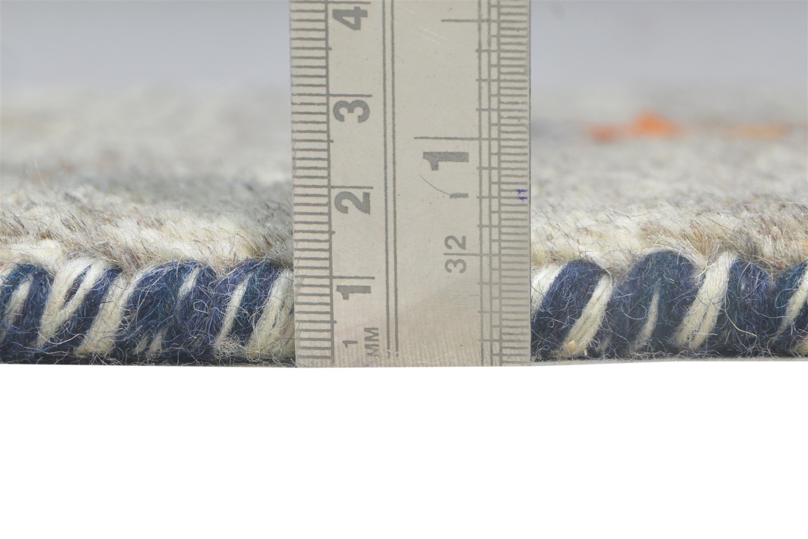 Grey Wool Rug 1' X 2' Southwestern Hand Knotted American Tribal Small Carpet 7865057640597