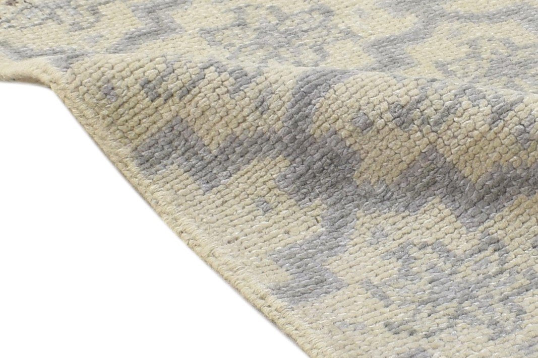 Grey Wool Rug 2' X 2' Modern Hand Knotted Bokhara Oriental Small Carpet 7864120213653