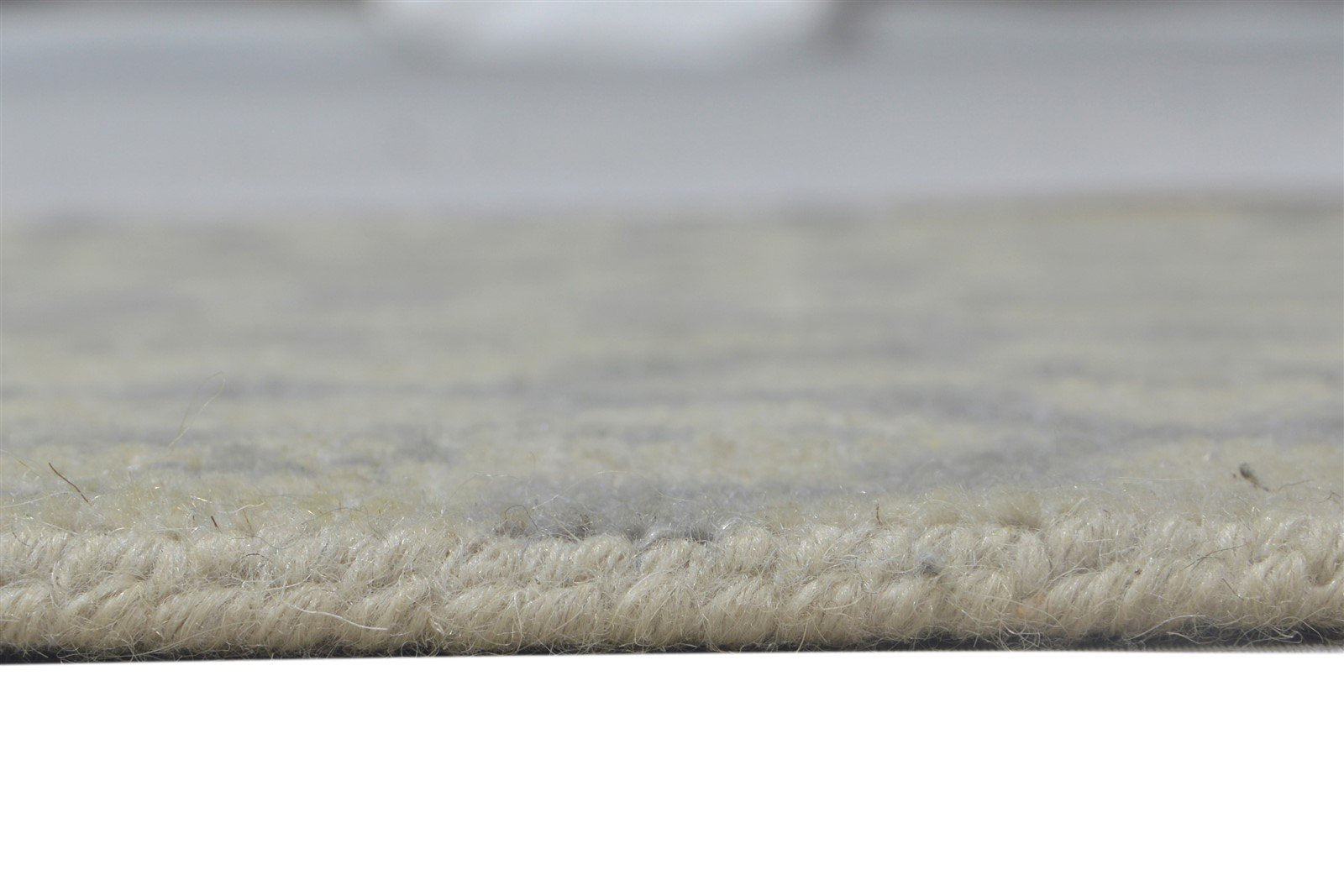 Grey Wool Rug 2' X 2' Modern Hand Knotted Bokhara Oriental Small Carpet 7864120213653