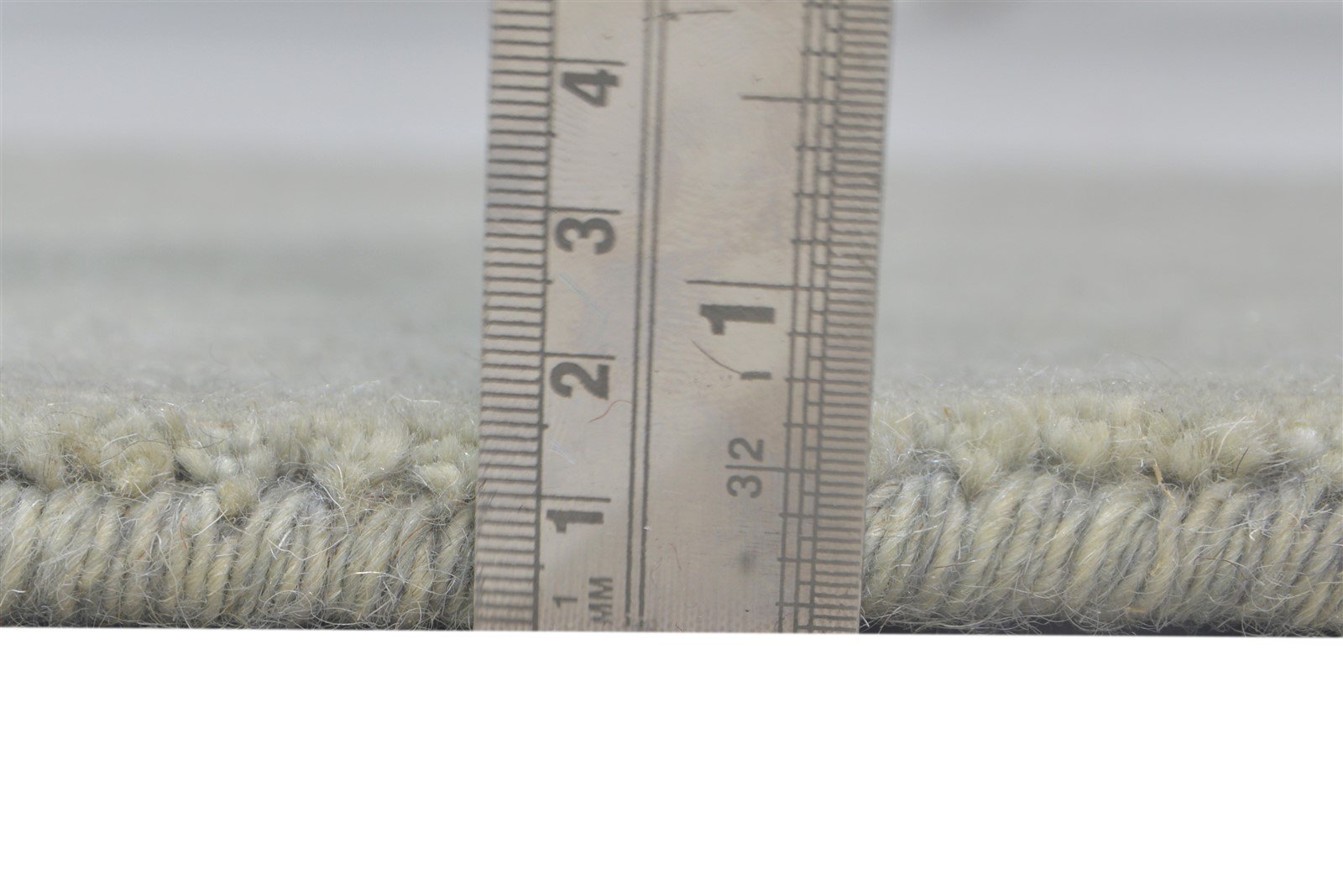 Grey Wool Rug 2' X 2' Modern Handloom Scandinavian Solid Small Carpet 7864126439573