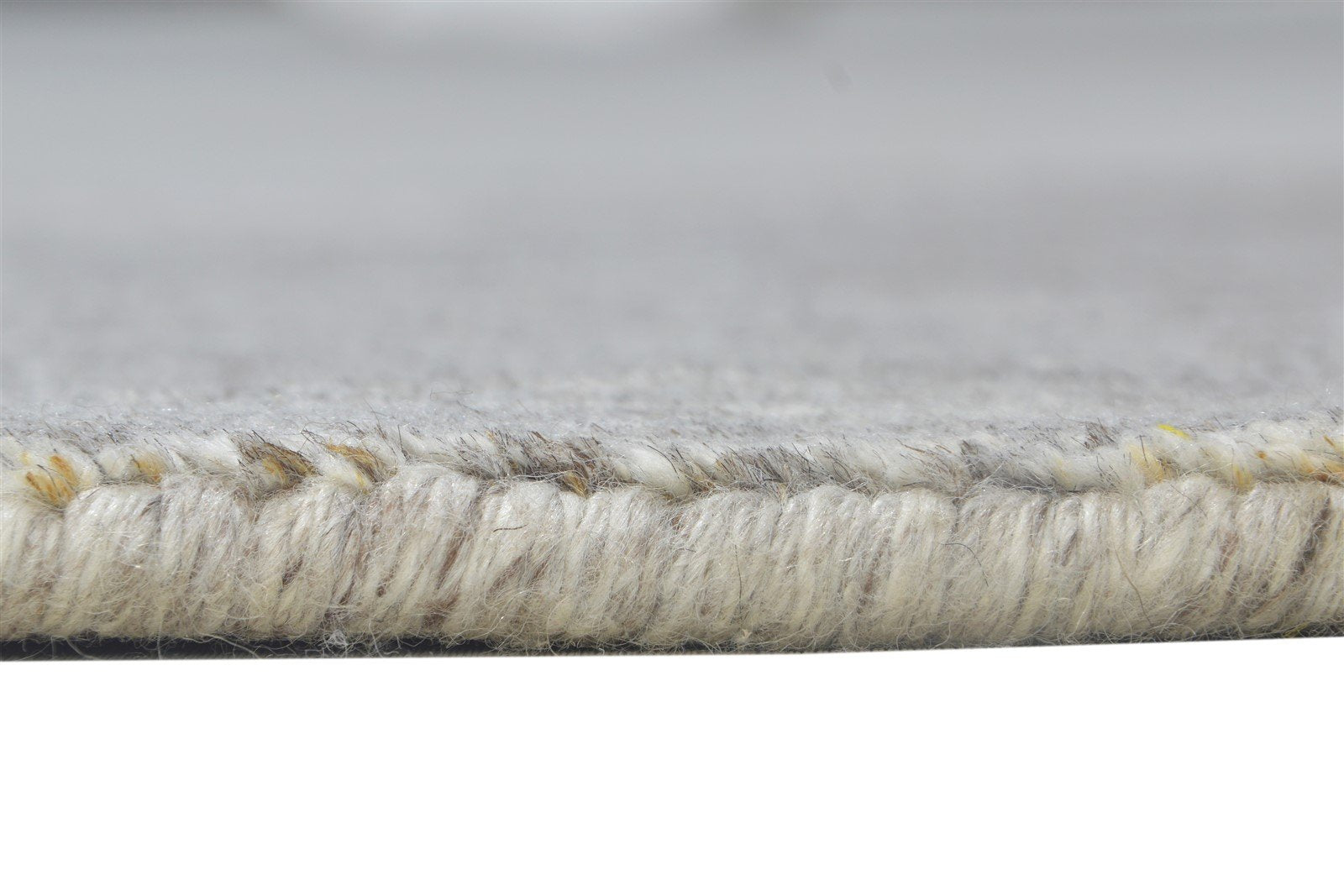 Grey Wool Rug 2' X 2' Modern Handloom Scandinavian Solid Small Carpet 7864129912981