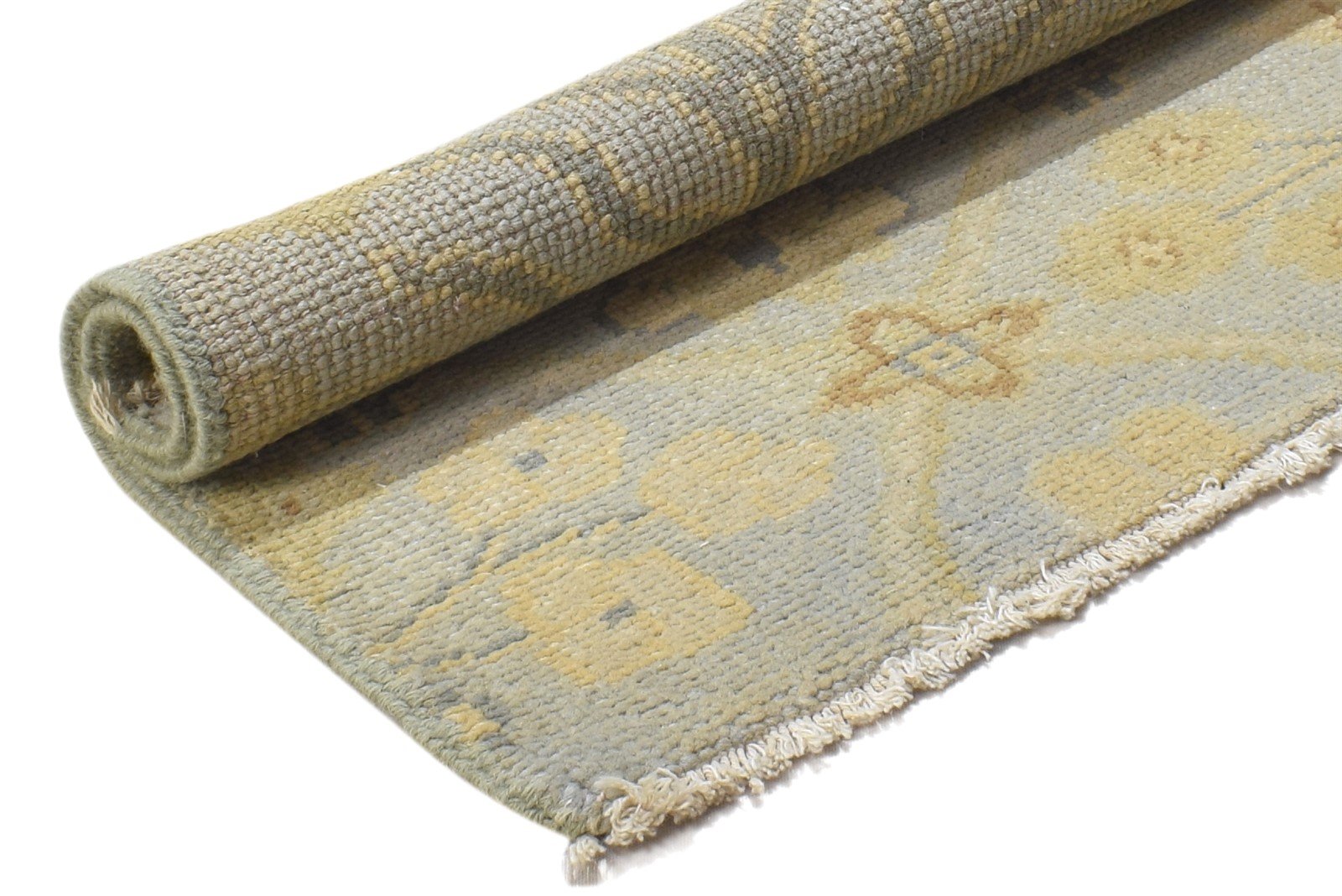Grey Wool Rug 2' X 2' Persian Hand Knotted Bakhtiari Oriental Small Carpet 7864847335573