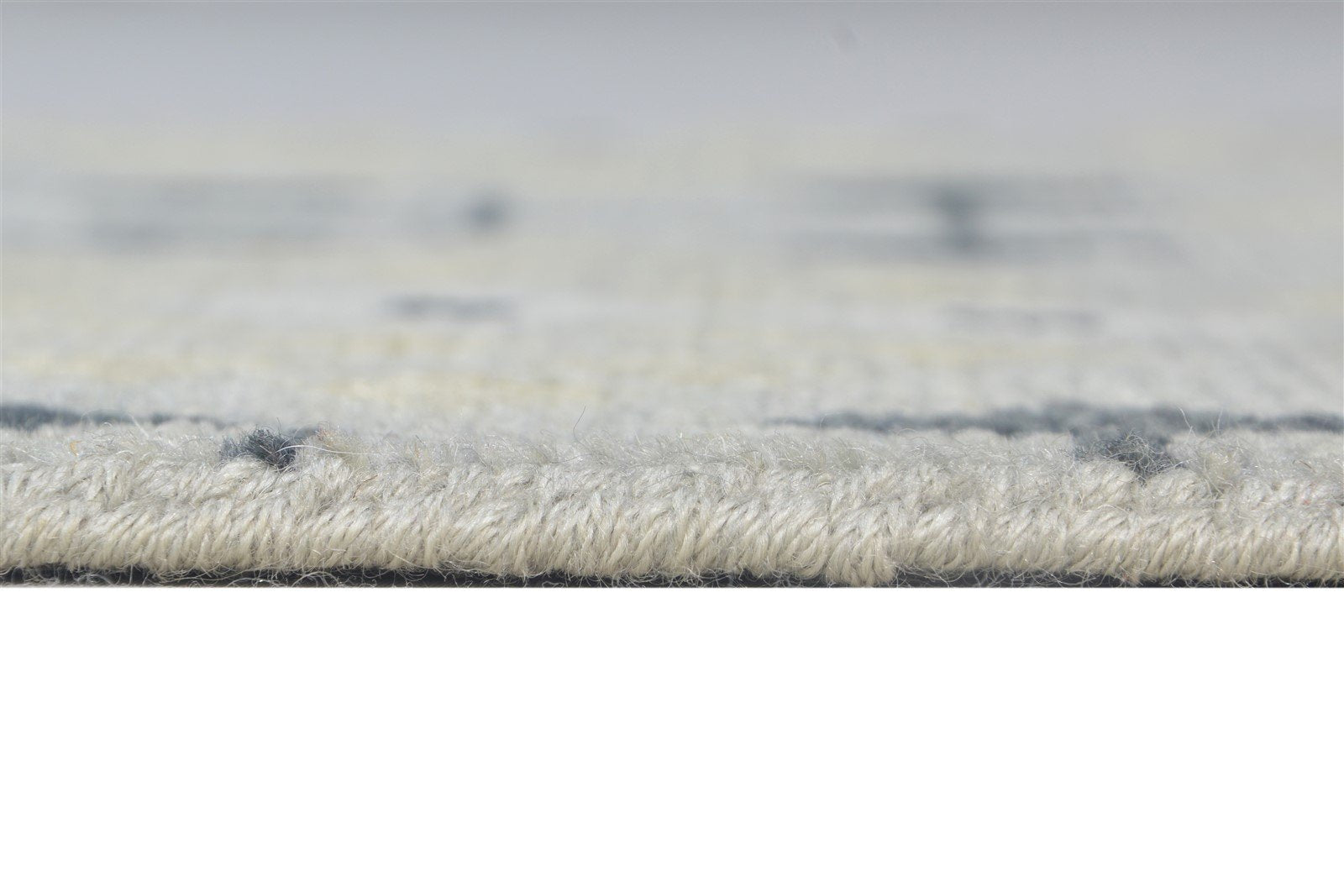 Grey Wool Rug 2' X 2' Persian Hand Knotted Sarouk-Indian Oriental Small Carpet 7864930074773