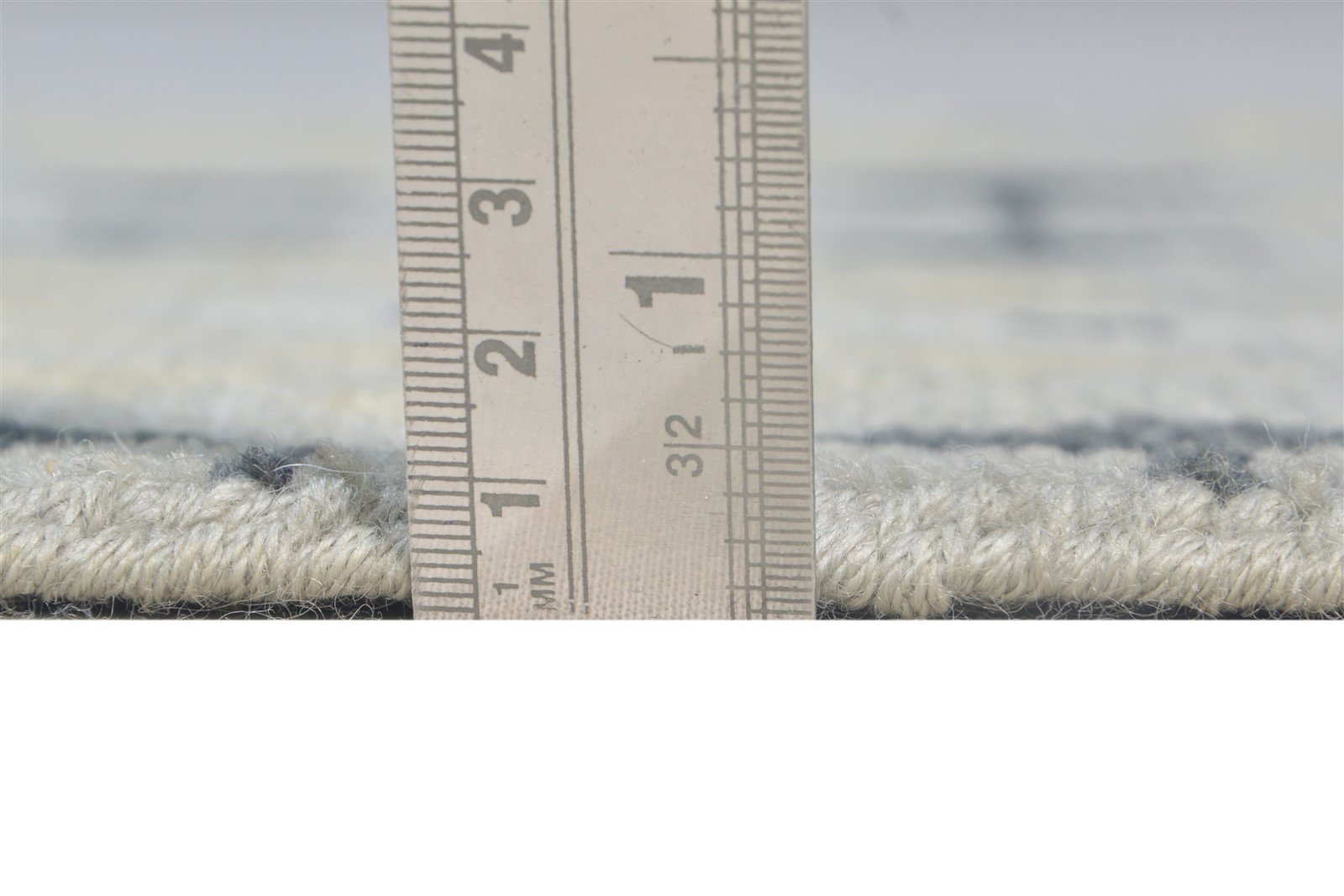 Grey Wool Rug 2' X 2' Persian Hand Knotted Sarouk-Indian Oriental Small Carpet 7864930074773