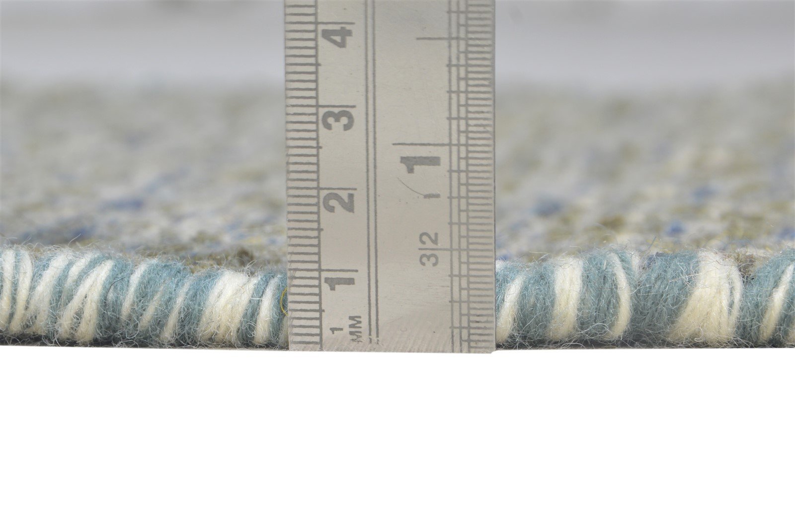 Grey Wool Rug 2' X 3' Modern Dhurrie Scandinavian Nordic Small Carpet 7865013469333
