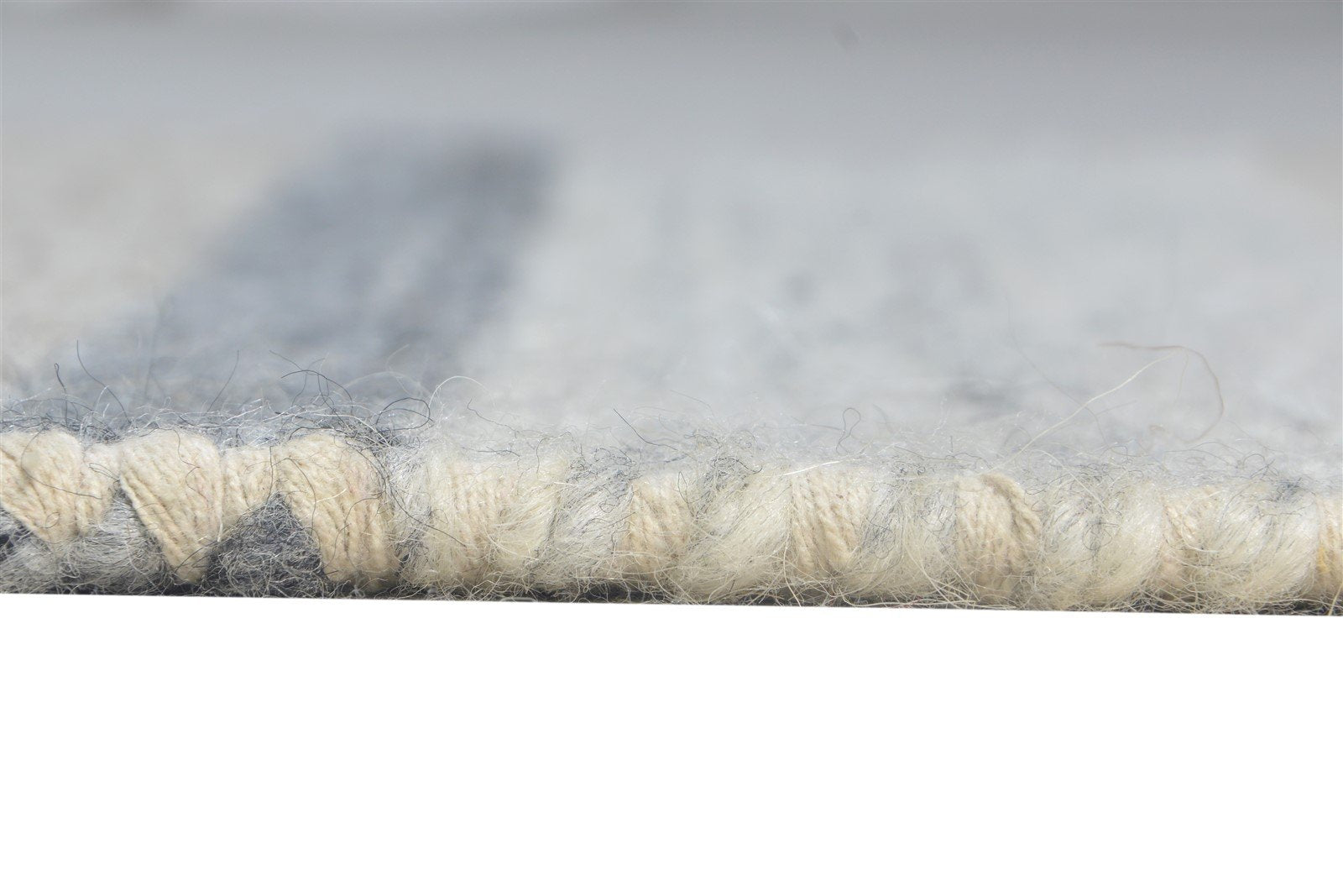 Grey Wool Rug 2' X 3' Modern Dhurrie Scandinavian Striped Small Carpet 7865138577557