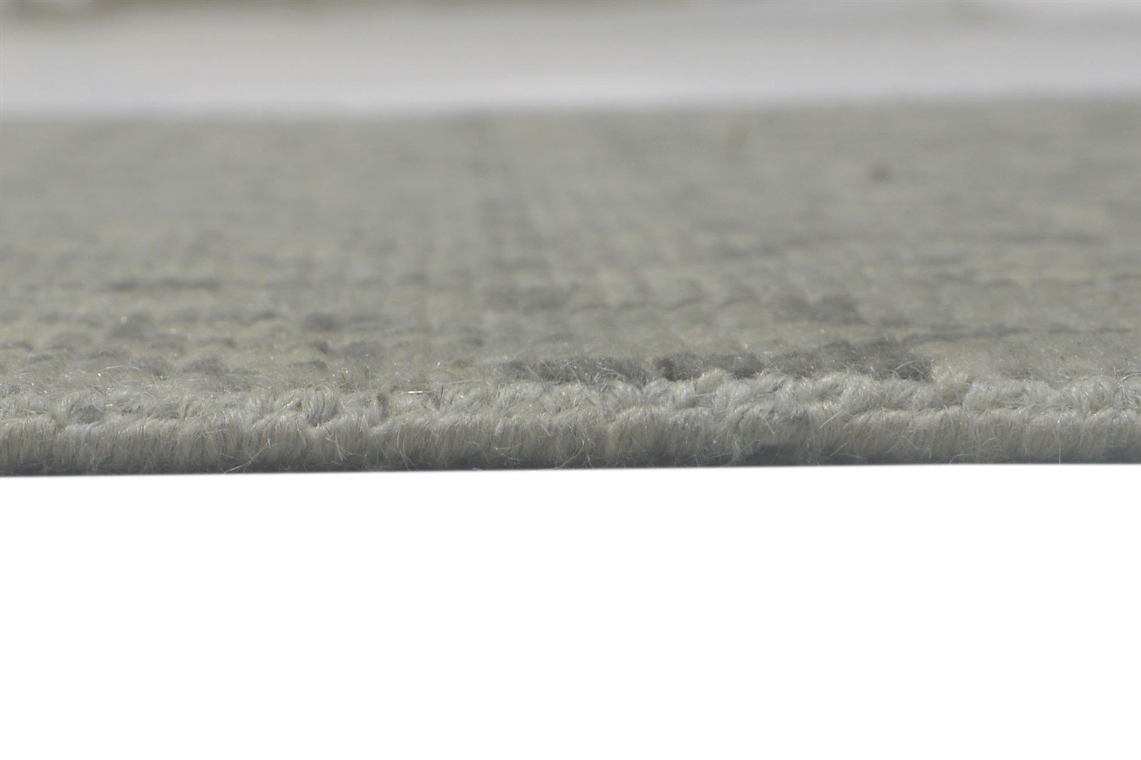Grey Wool Rug 2' X 3' Modern Hand Knotted Moroccan Trellis Small Carpet 7864086954133