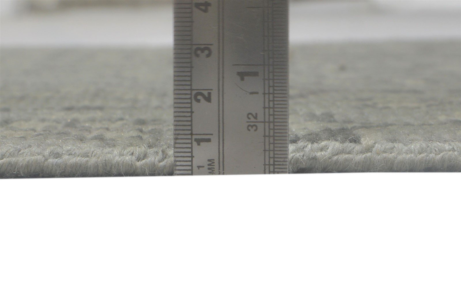 Grey Wool Rug 2' X 3' Modern Hand Knotted Moroccan Trellis Small Carpet 7864086954133