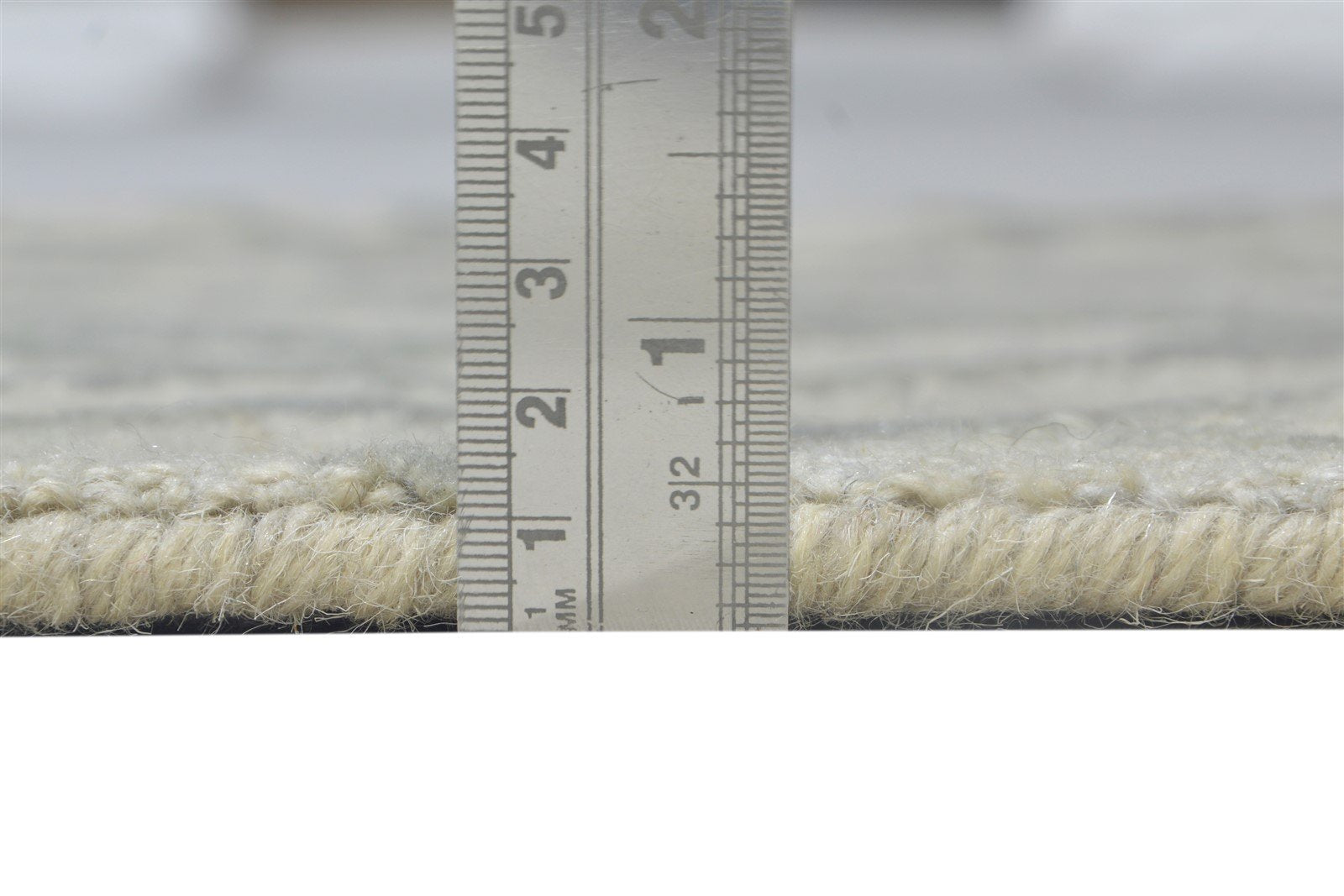 Grey Wool Rug 2' X 3' Modern Hand Tufted Moroccan Geometric Small Carpet 7864133877909