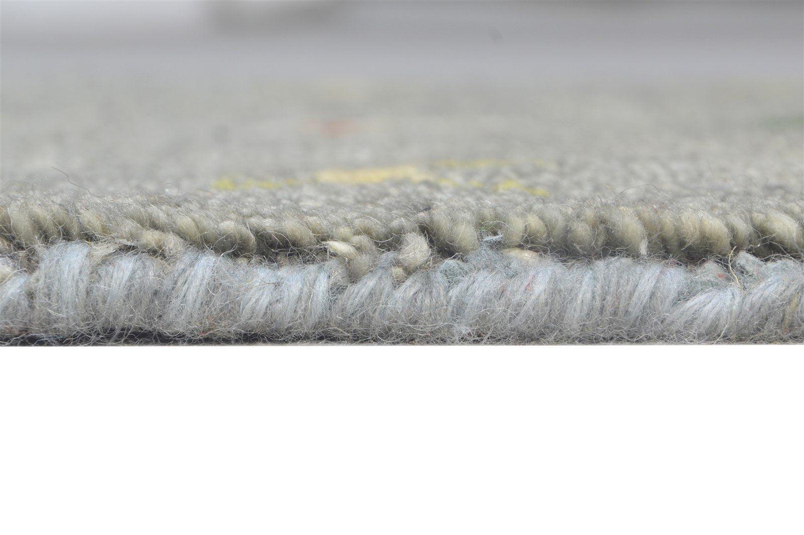 Grey Wool Rug 2' X 3' Southwestern Hand Knotted American Tribal Small Carpet 7865063866517