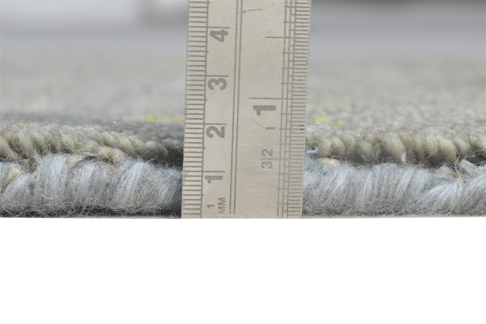 Grey Wool Rug 2' X 3' Southwestern Hand Knotted American Tribal Small Carpet 7865063866517