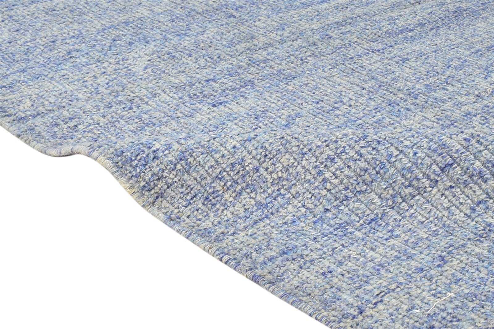 Grey Wool Rug 3' X 5' Modern Dhurrie Scandinavian Solid Room Size Carpet 7865197527189