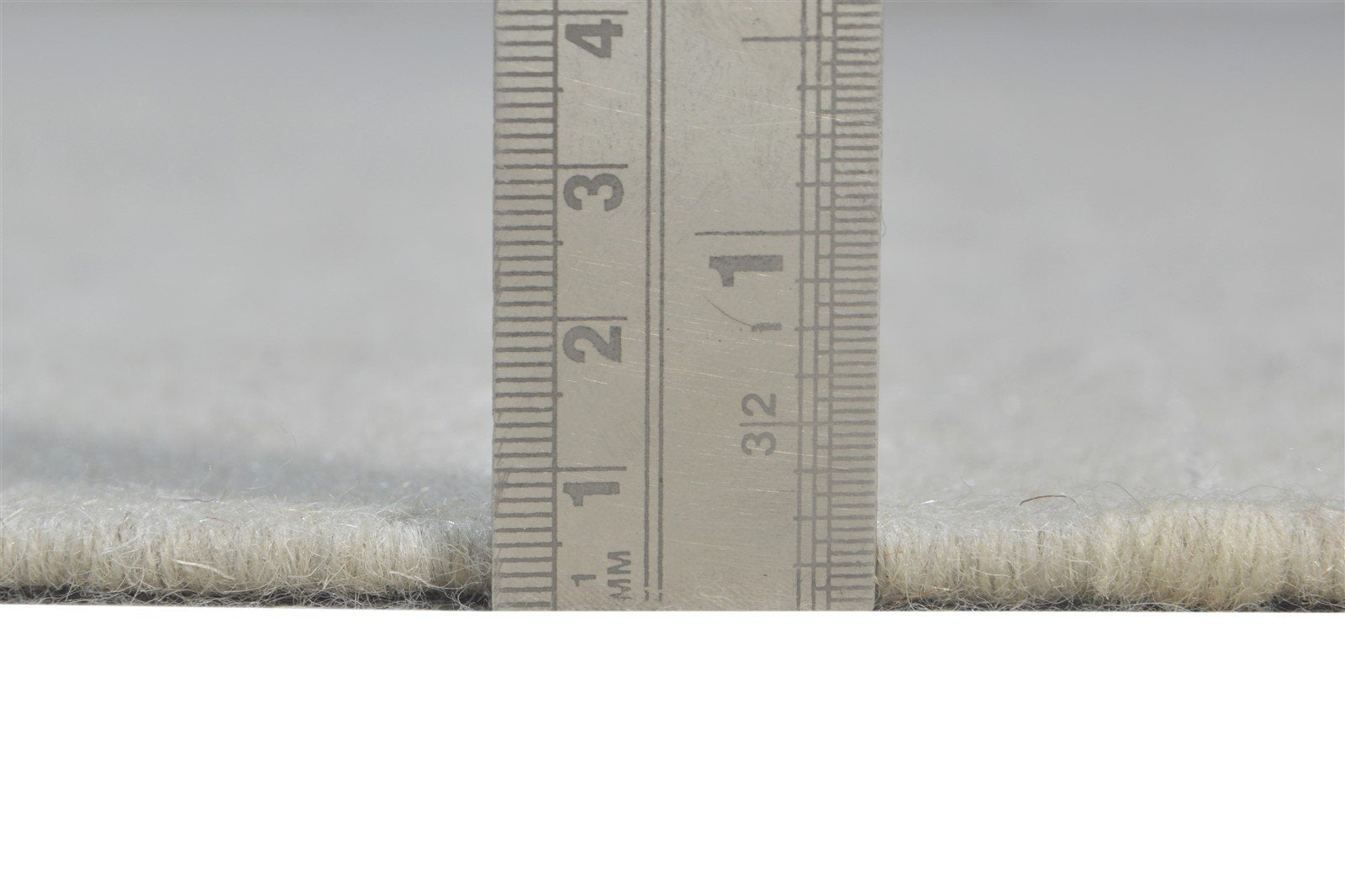 Grey Wool Rug 3' X 5' Modern Dhurrie Scandinavian Striped Small Carpet 7865196347541