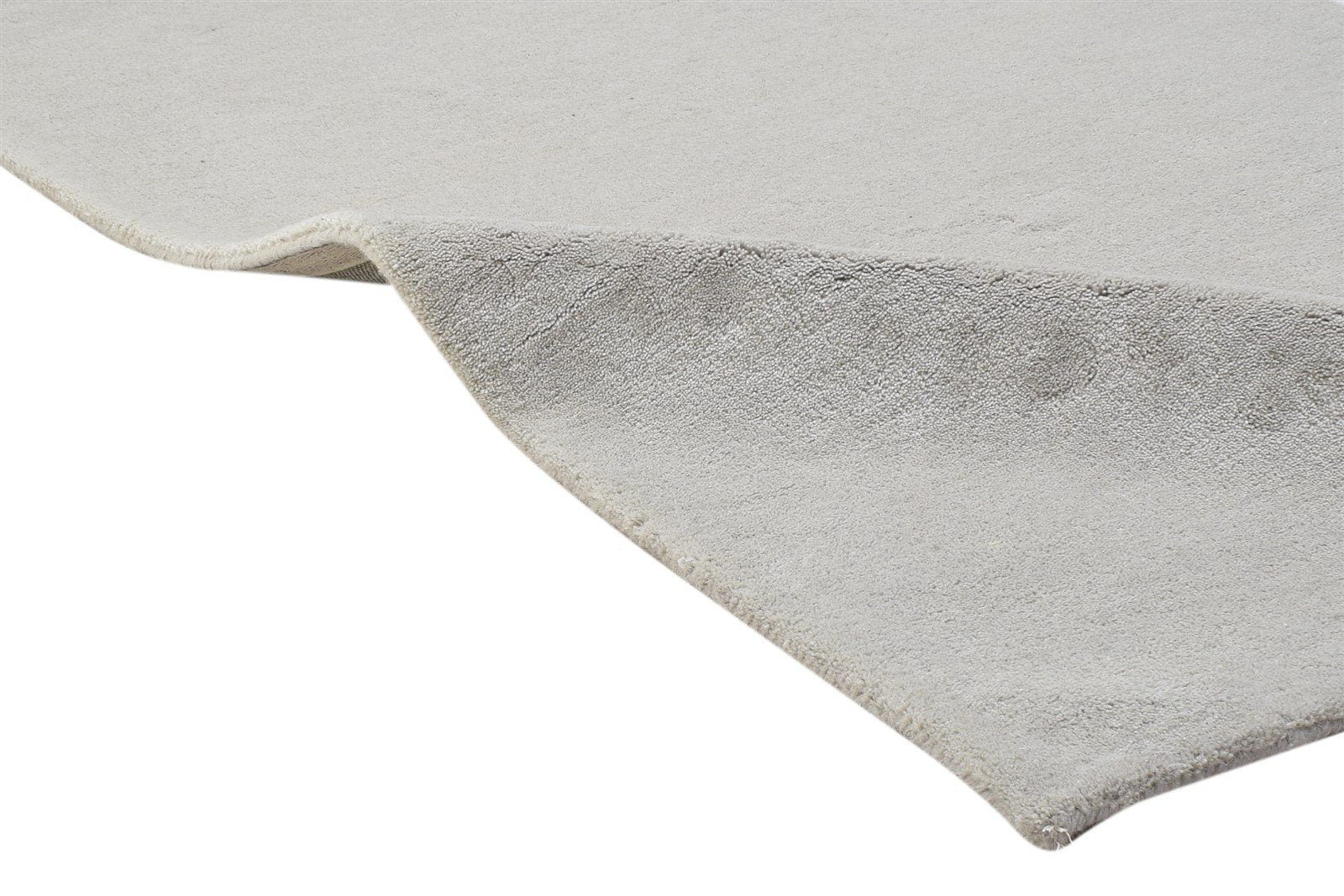 Grey Wool Rug 3' X 5' Modern Hand Tufted Scandinavian Solid Room Size Carpet 7864311283861