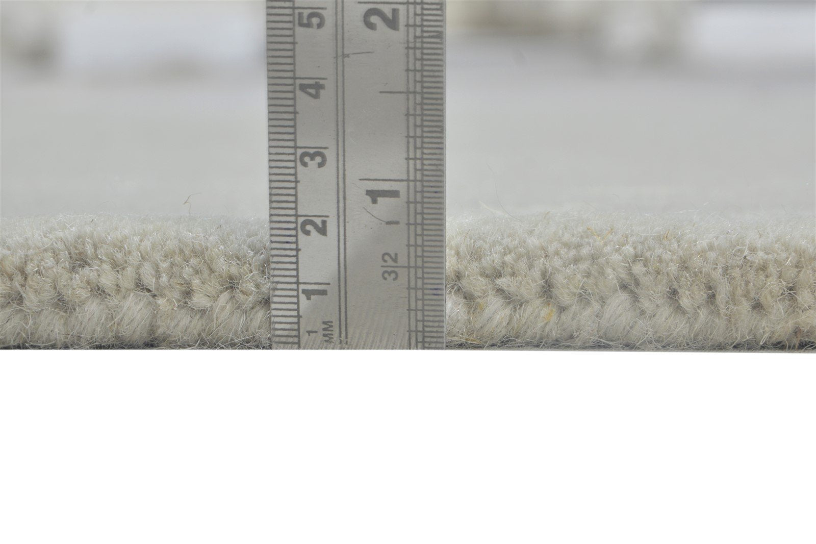 Grey Wool Rug 3' X 5' Modern Hand Tufted Scandinavian Solid Room Size Carpet 7864311283861
