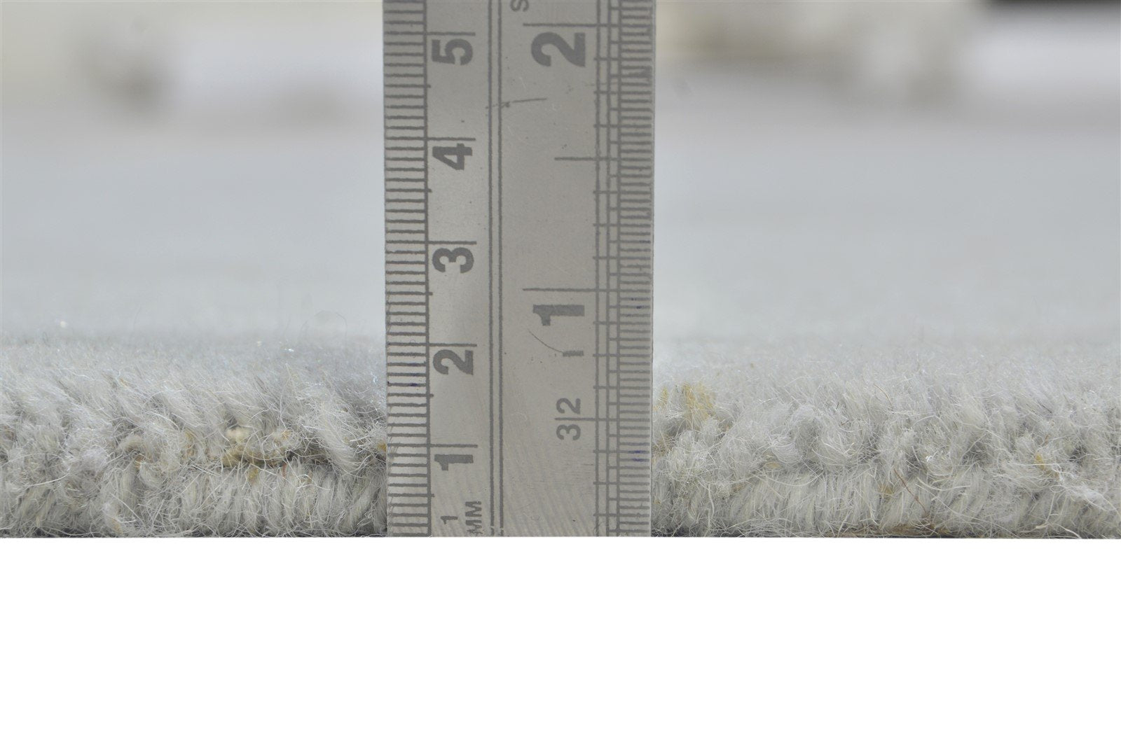 Grey Wool Rug 3' X 5' Modern Hand Tufted Scandinavian Solid Room Size Carpet 7864310562965