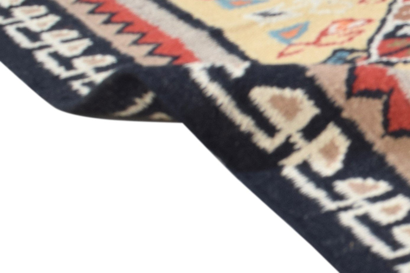 Grey Wool Rug 3' X 5' Persian Dhurrie Kazak Oriental Room Size Carpet 7864983715989