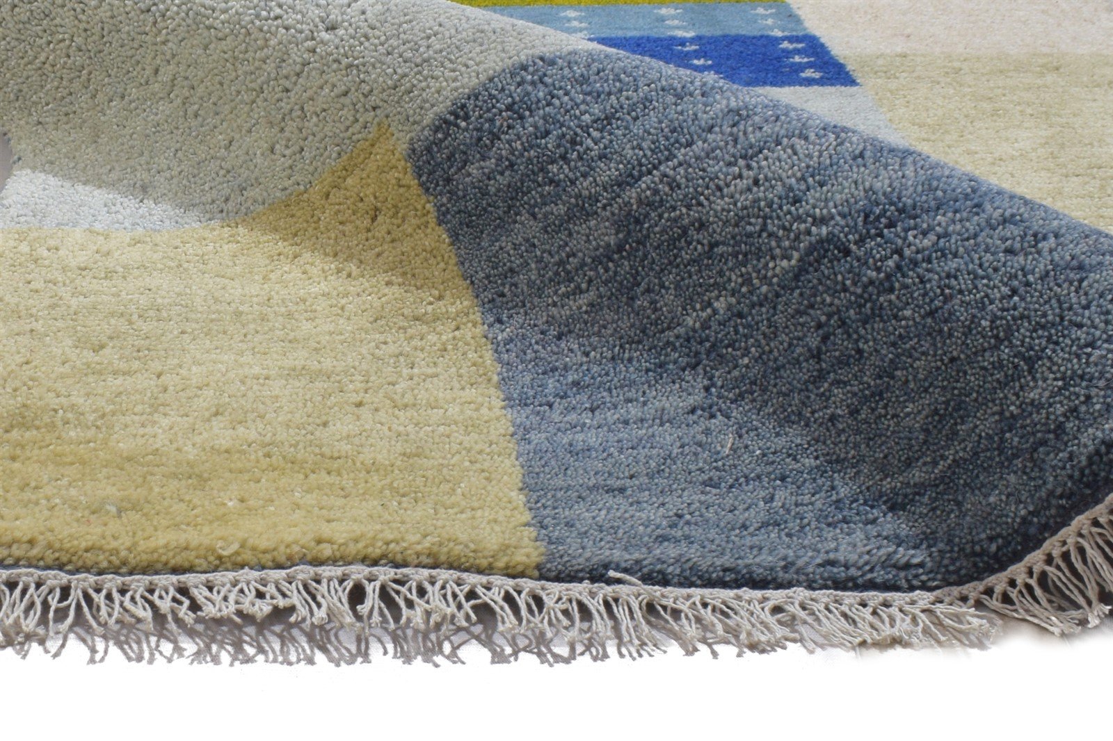 Grey Wool Rug 3' X 5' Persian Hand Knotted Gabbeh Tribal Small Carpet 7864317739157