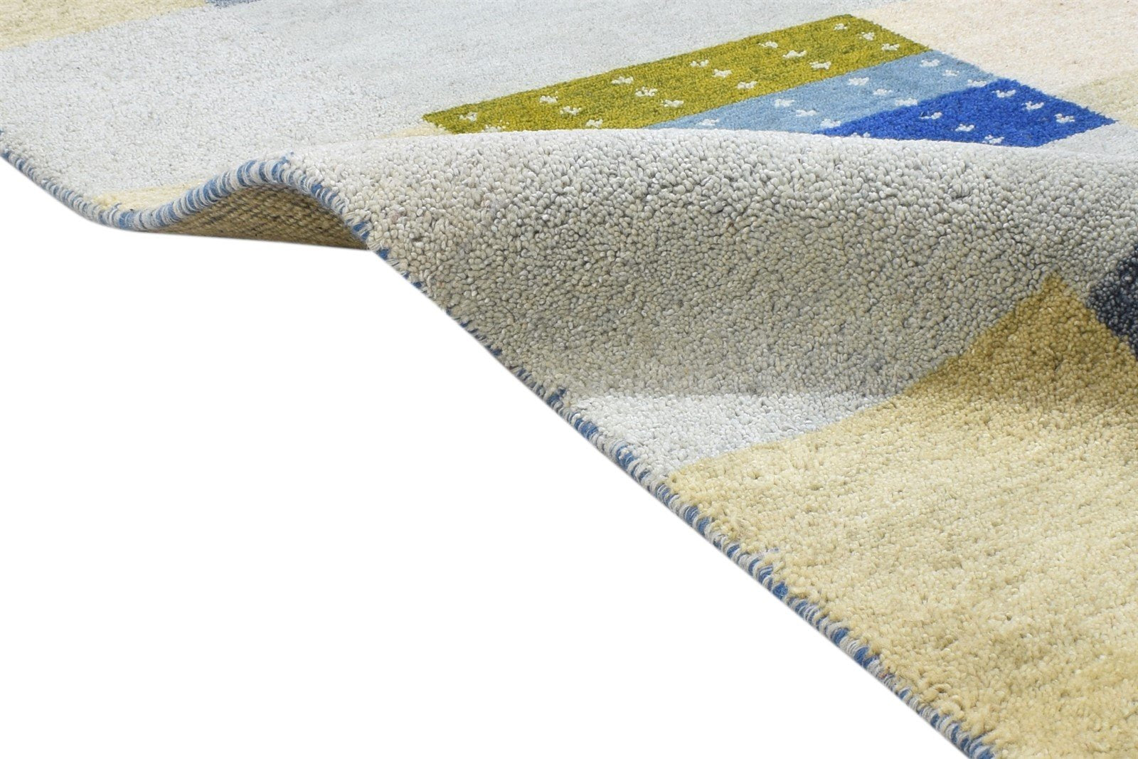 Grey Wool Rug 3' X 5' Persian Hand Knotted Gabbeh Tribal Small Carpet 7864317739157