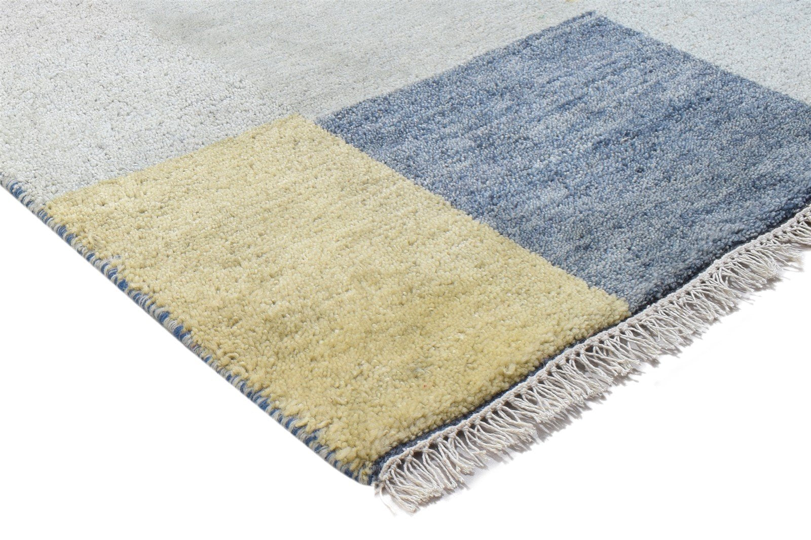 Grey Wool Rug 3' X 5' Persian Hand Knotted Gabbeh Tribal Small Carpet 7864317739157