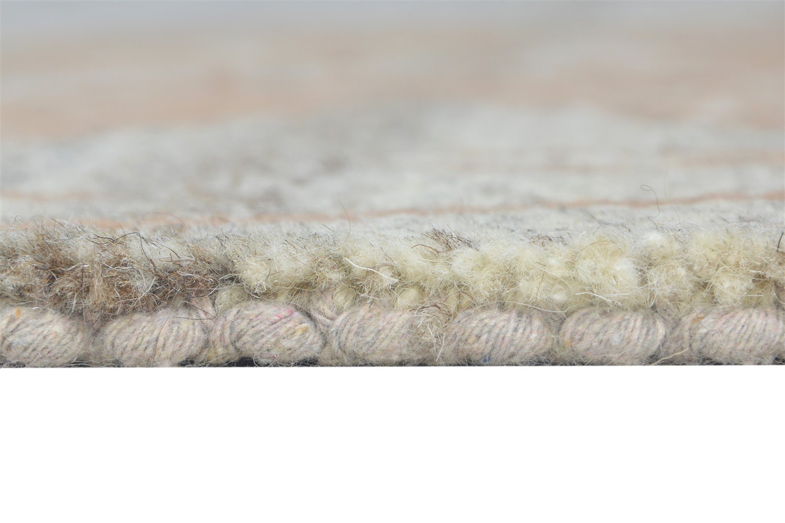 Grey Wool Rug 4' X 6' Modern Hand Knotted French Floral Room Size Carpet 7864995184789